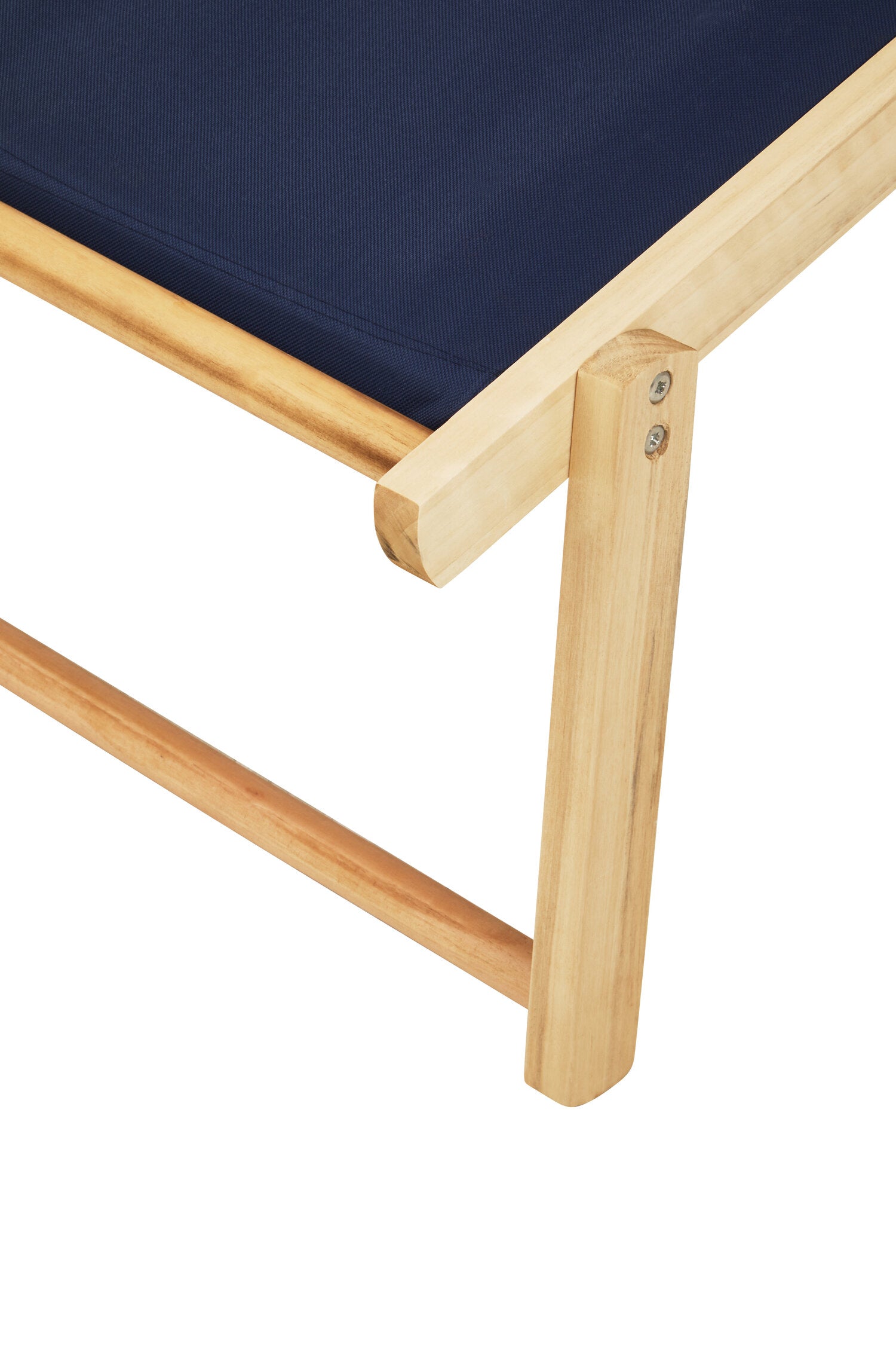 Hampton Blue Wooden Lounger - The Orchard Home and Gifts