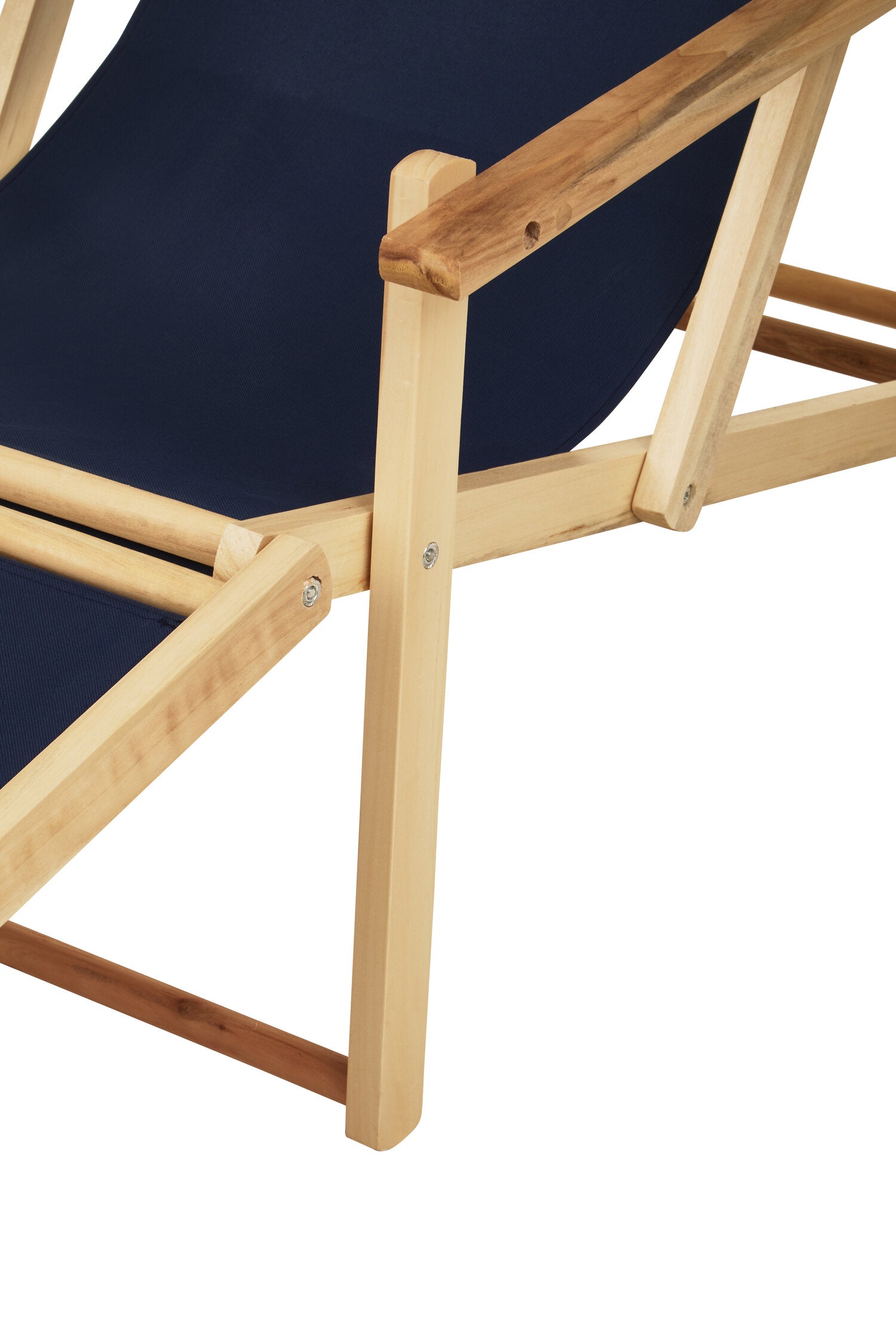 Hampton Blue Wooden Lounger - The Orchard Home and Gifts