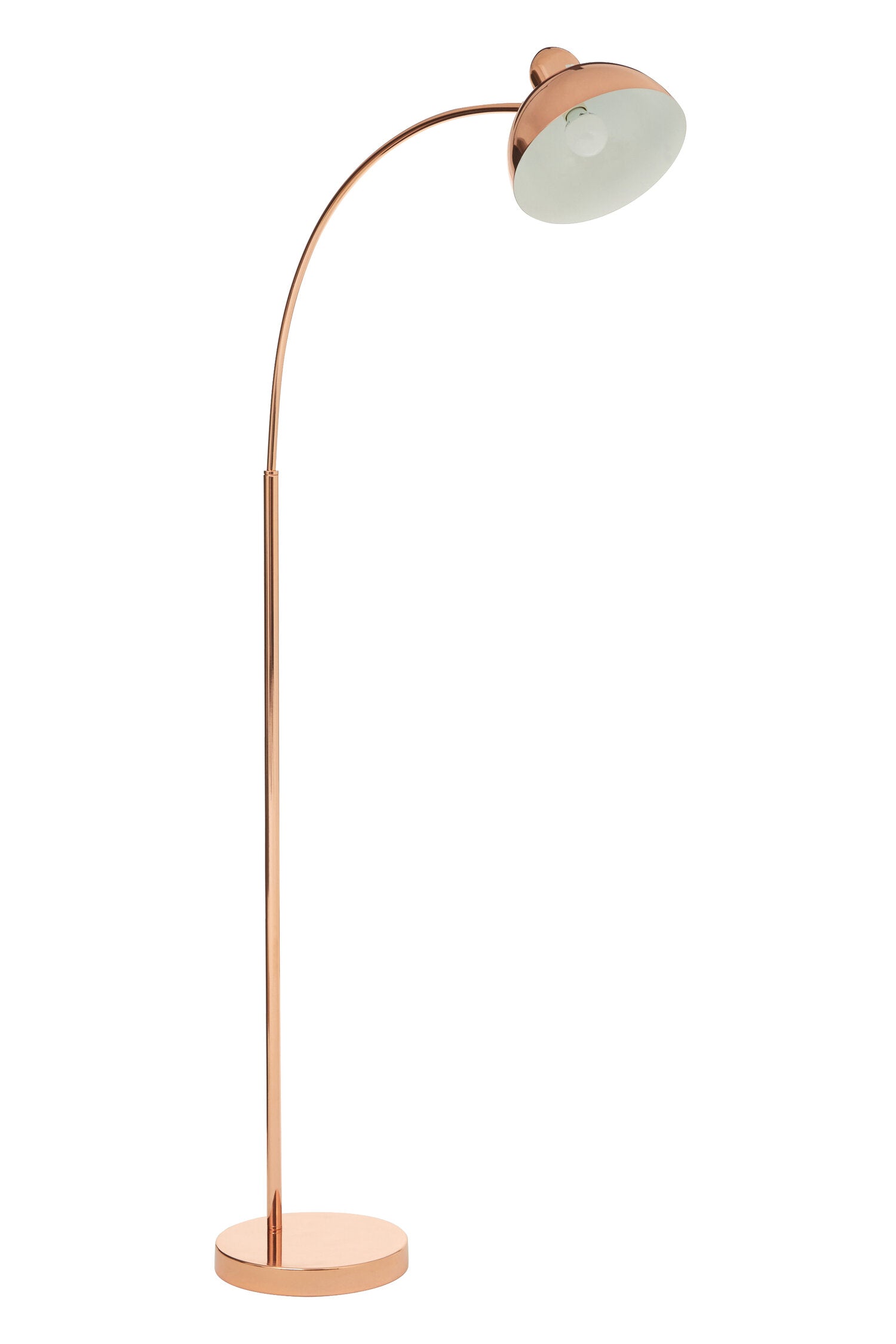 Copper Curved Floor Lamp - The Orchard Home and Gifts