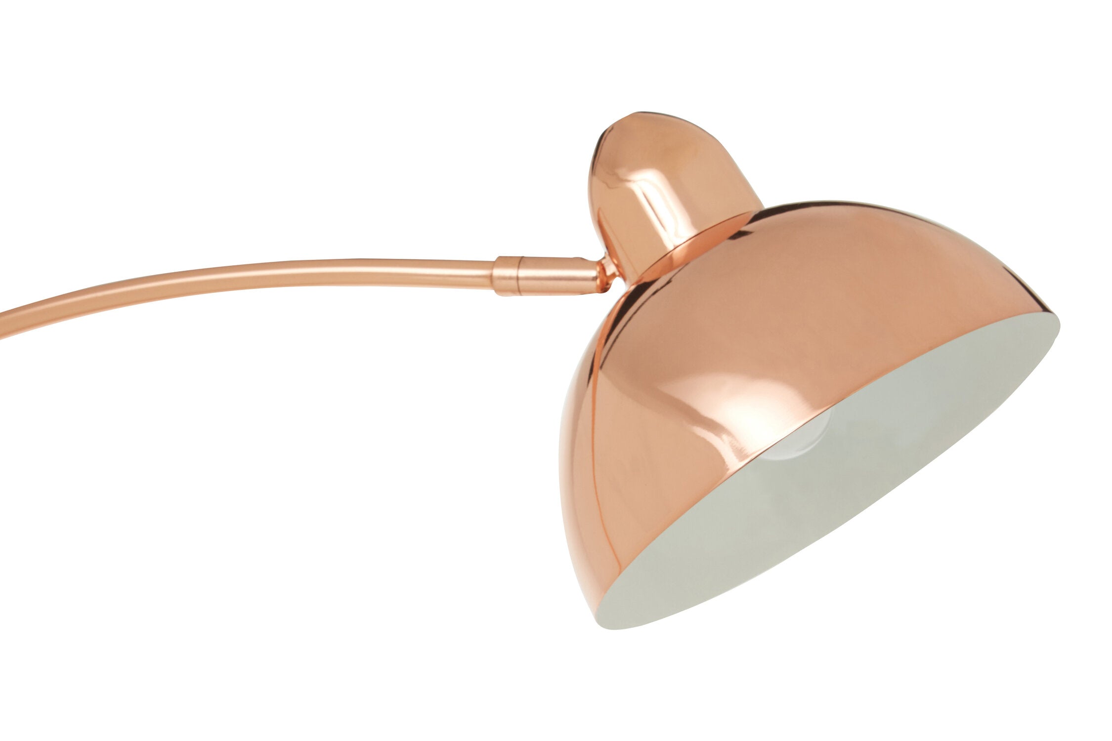 Copper Curved Floor Lamp - The Orchard Home and Gifts