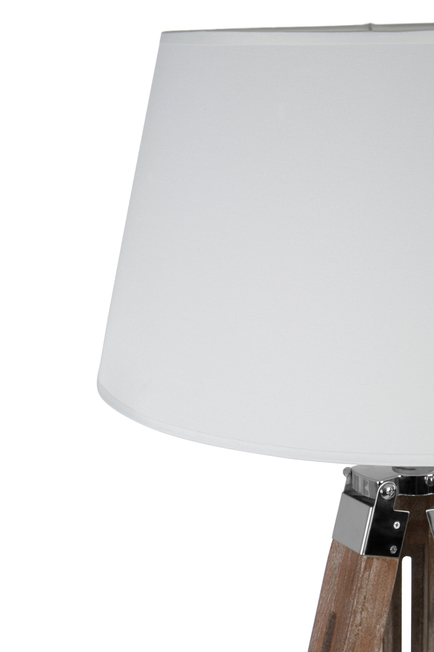 Brown Tripod Floor Lamp with Linen Shade - The Orchard Home and Gifts