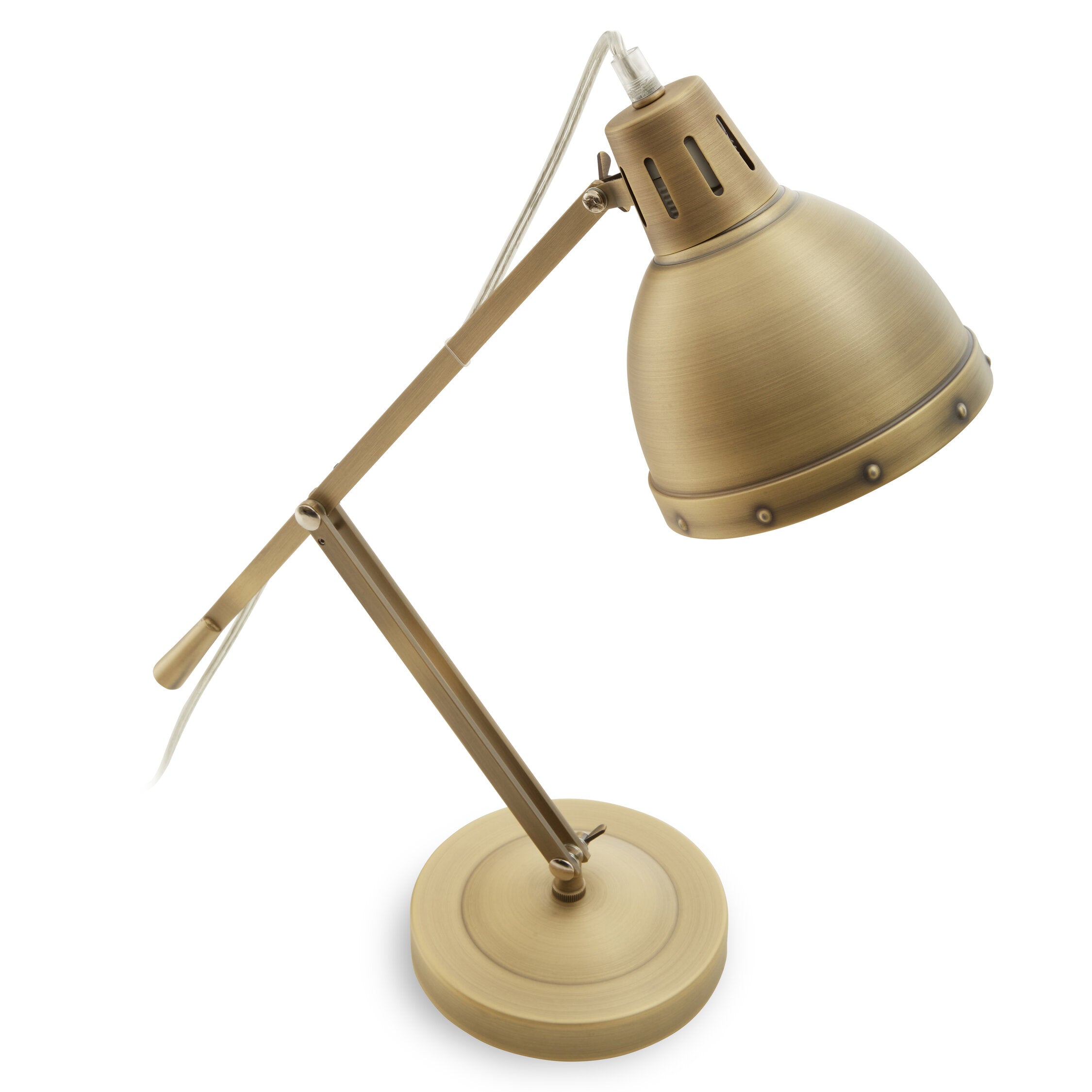 Antique Brass Adjustable Desk Lamp - The Orchard Home and Gifts