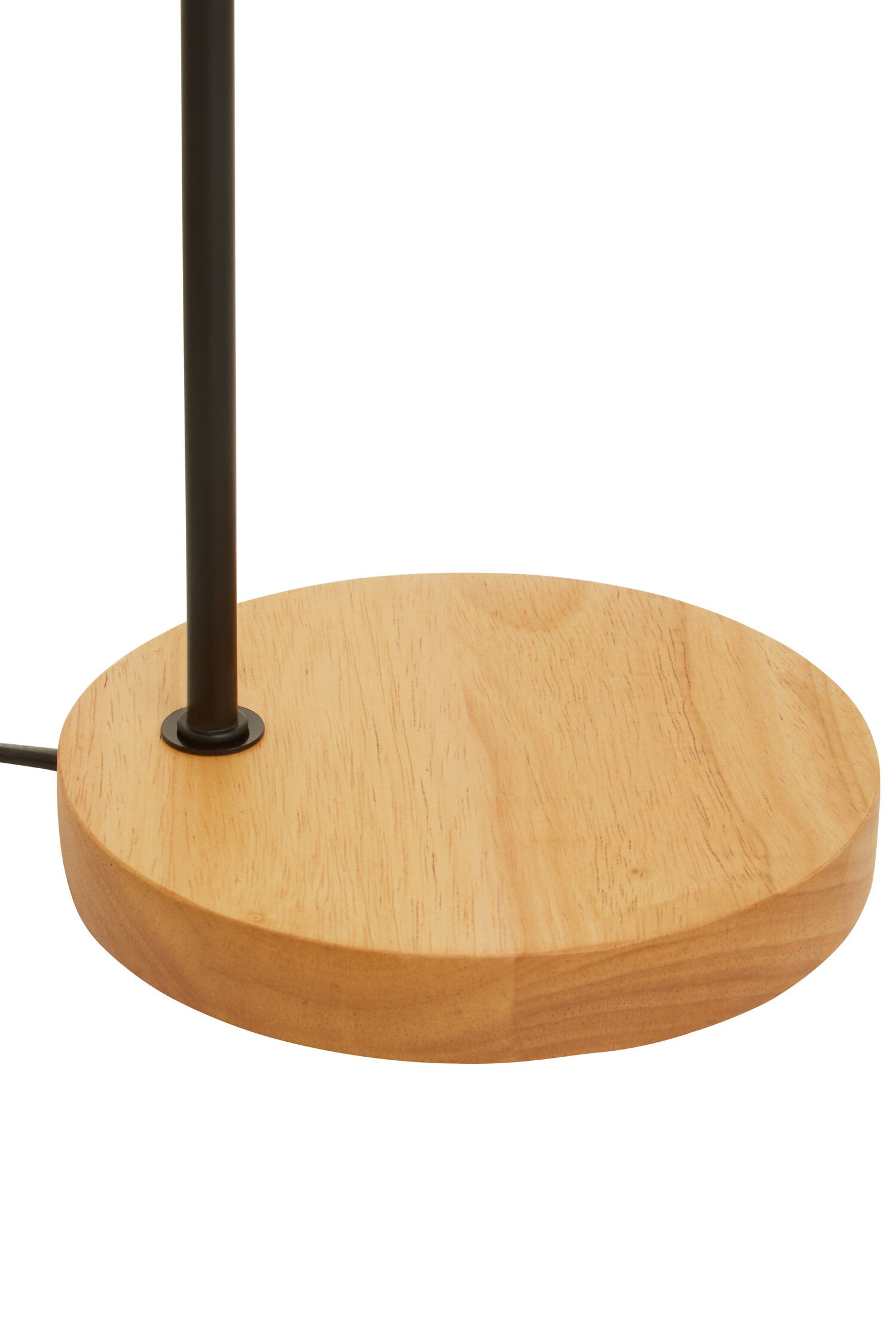 Matte Black Minimalist Table Lamp with Glass Shade - The Orchard Home and Gifts