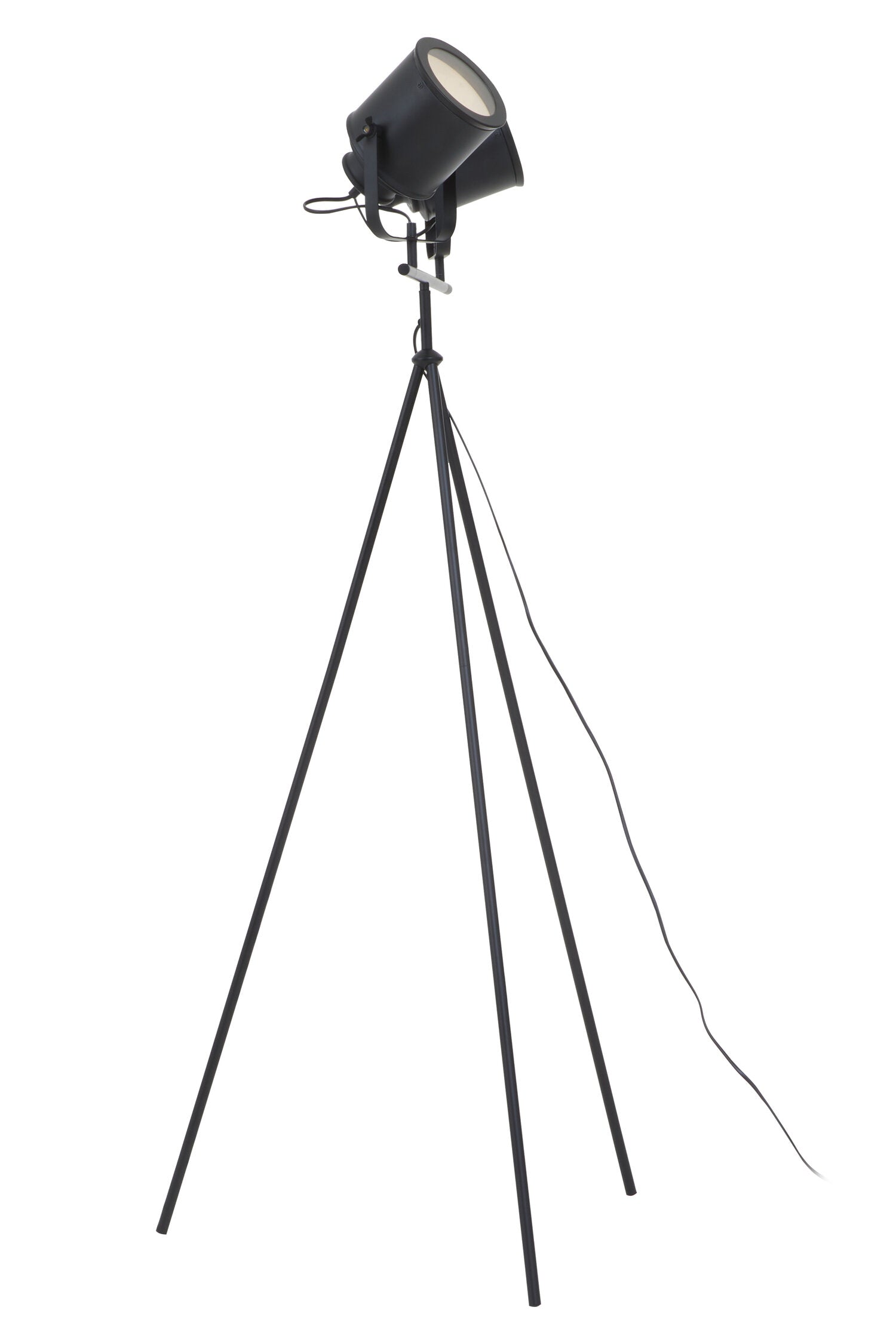 Black Double Spotlight Tripod Floor Lamp - The Orchard Home and Gifts