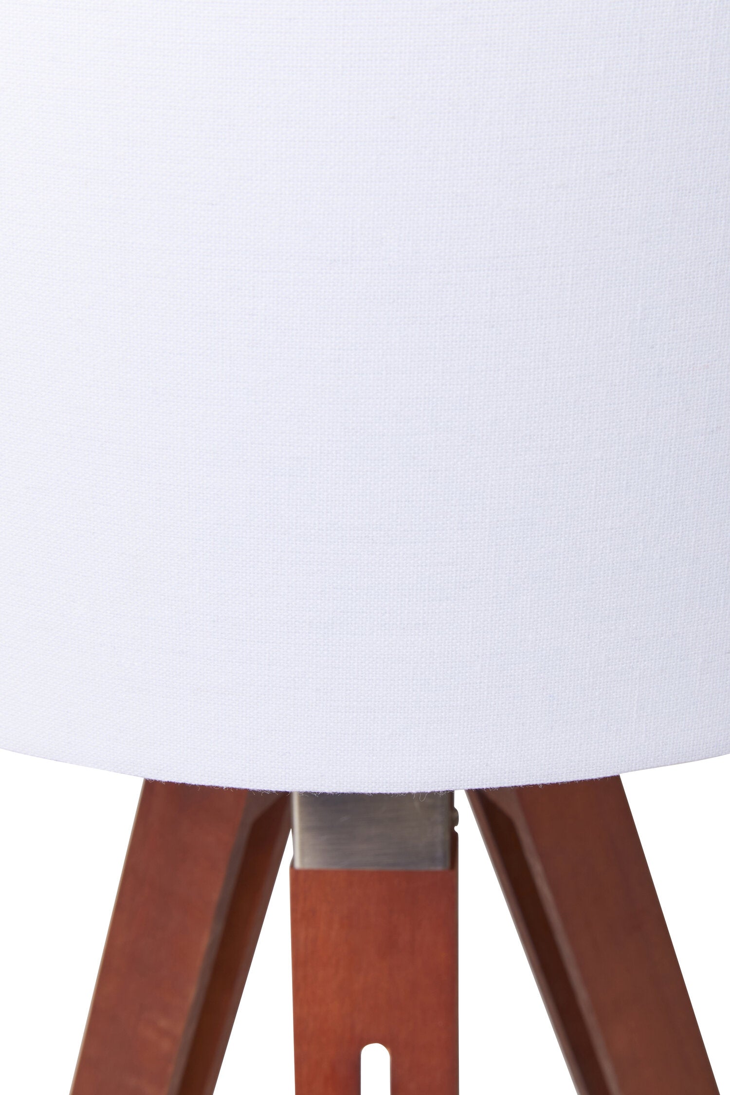 Chesnut Brown Tripod Floor Lamp with Linen Shade - The Orchard Home and Gifts