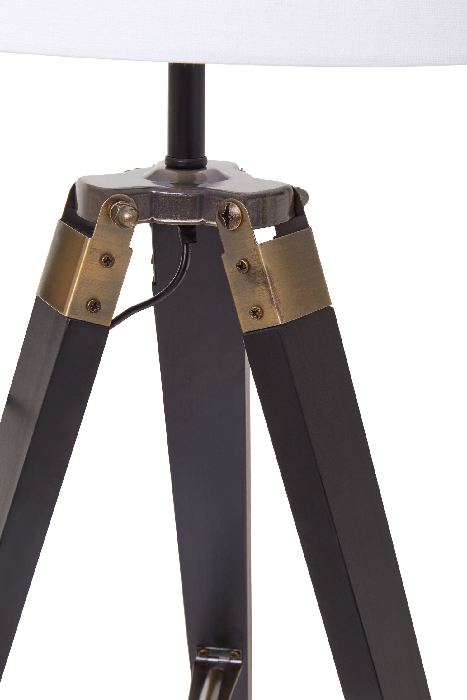 Black Tripod Table Lamp with Linen Shade - The Orchard Home and Gifts