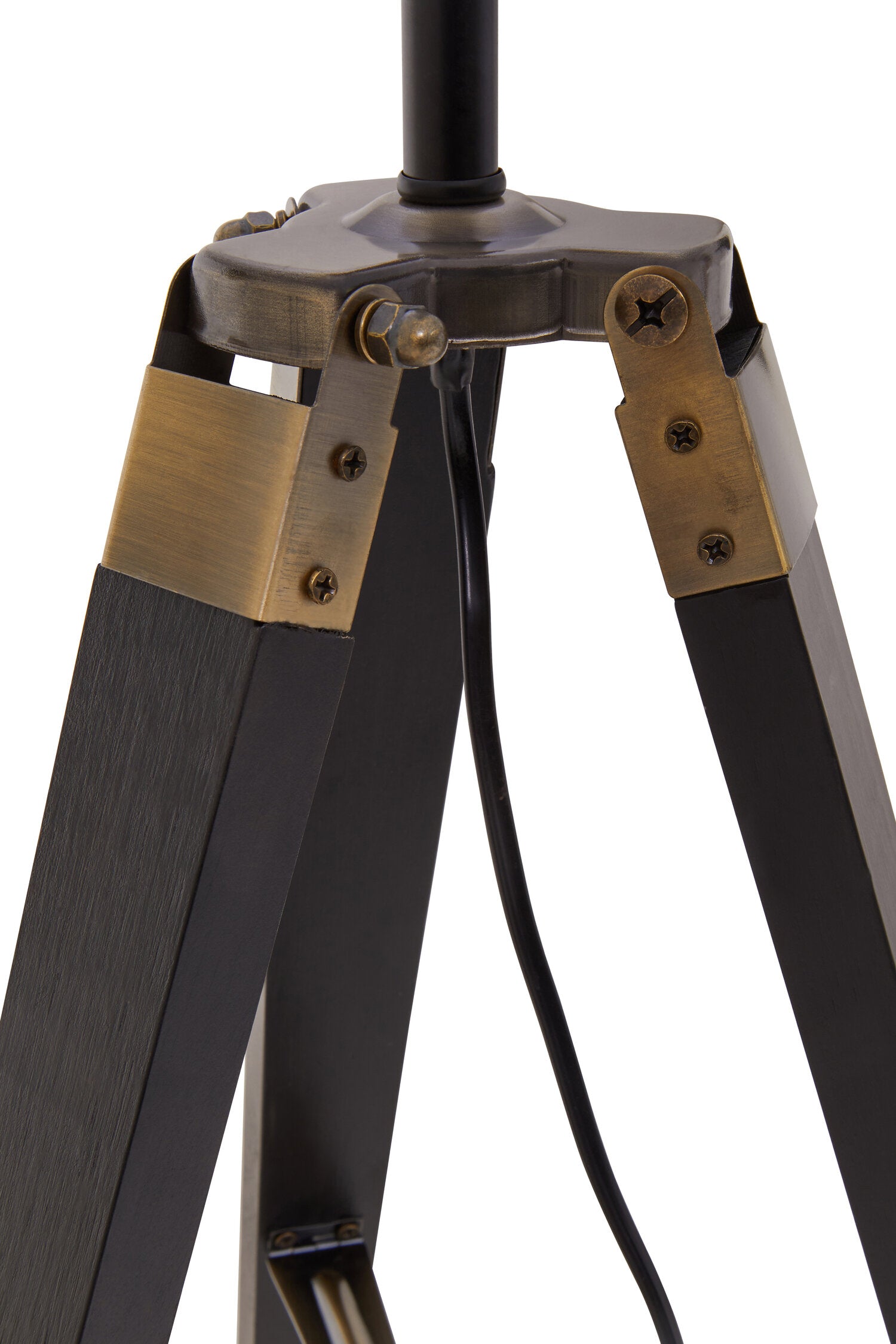 Black Tripod Table Lamp with Linen Shade - The Orchard Home and Gifts