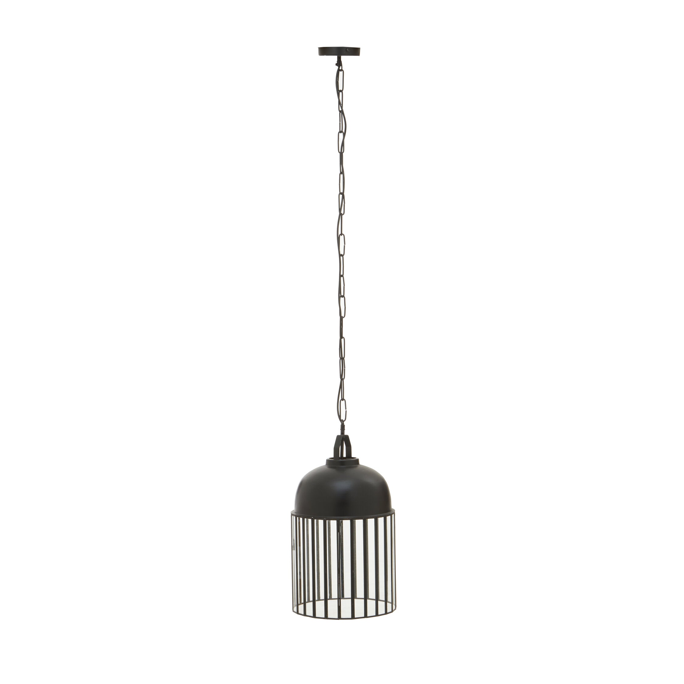 Industrial Iron and Glass Hanging Pendant Light - The Orchard Home and Gifts