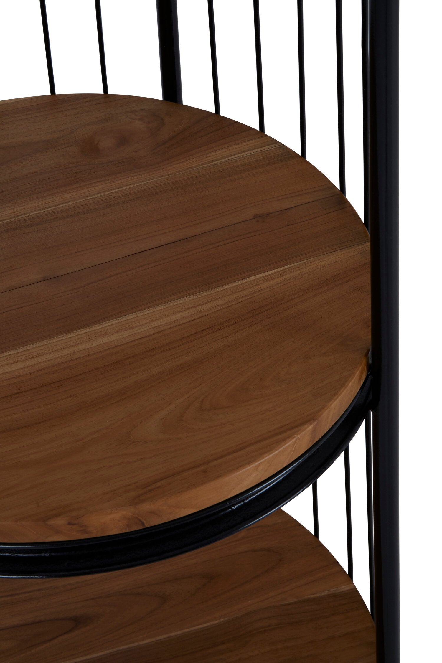 Medium Black Metal Birdcage Three Tier Shelf Display Unit - The Orchard Home and Gifts