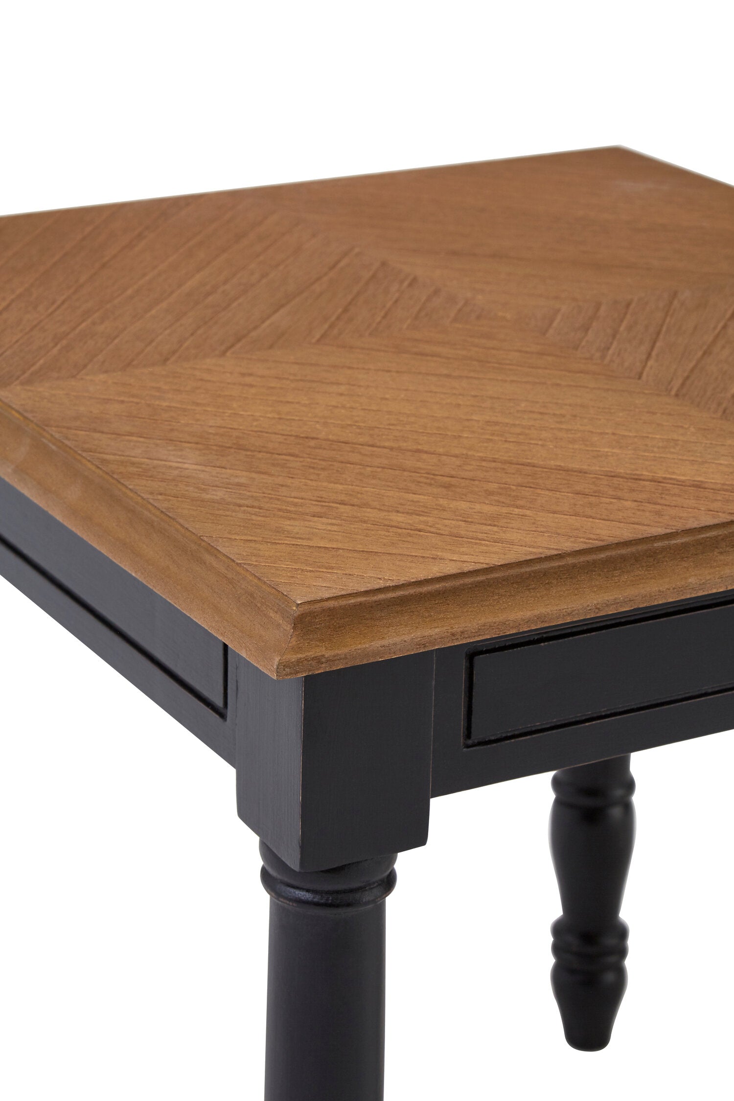 Chateau Antique Black Side Table - The Orchard Home and Gifts