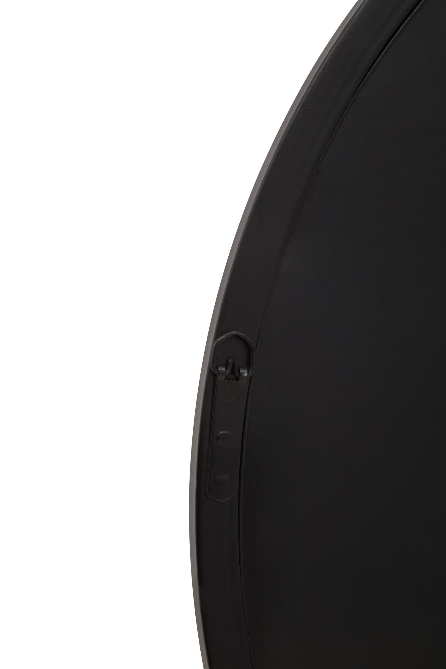 Large Round Black Panelled Wall Mirror - The Orchard Home and Gifts