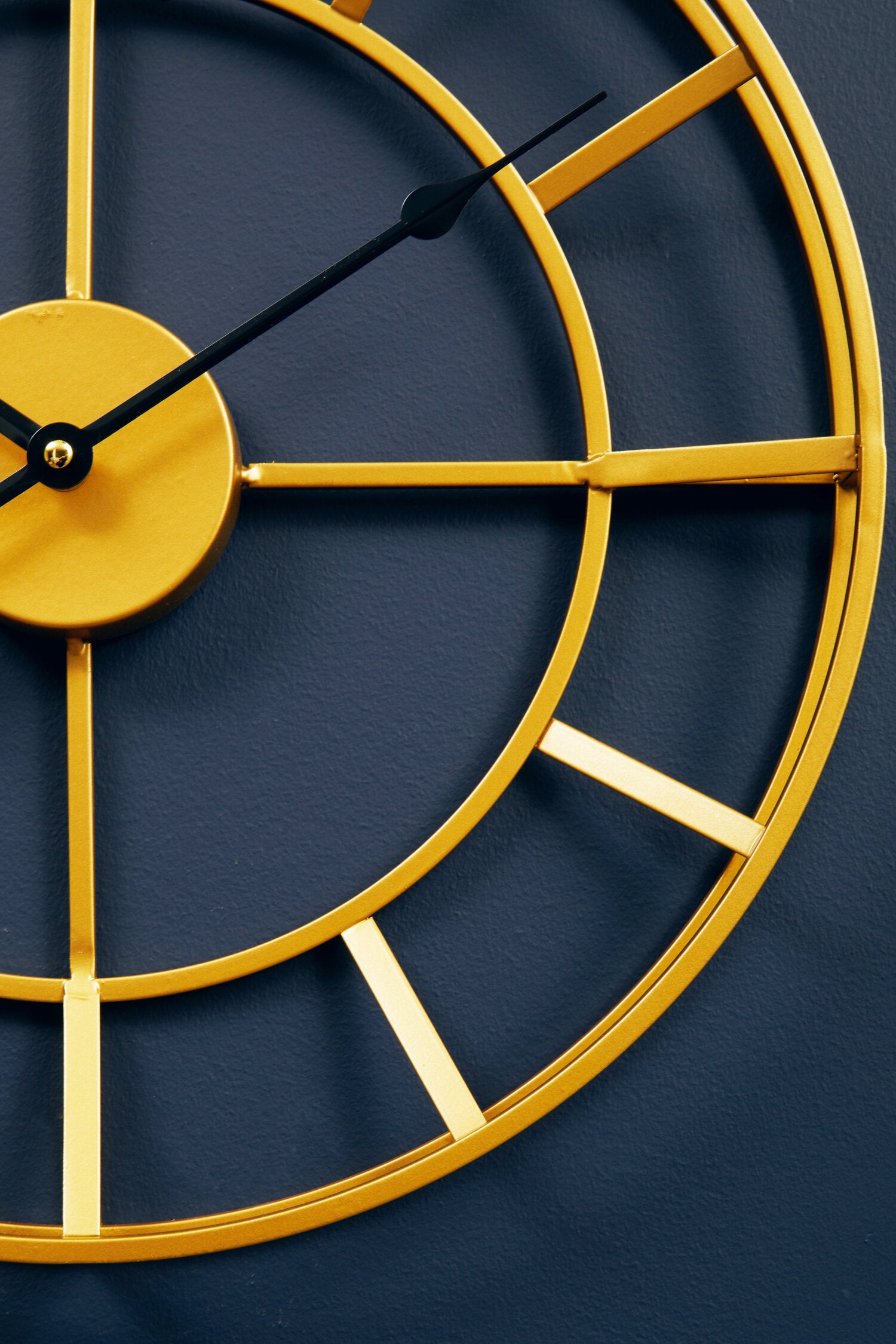 Halstead Small Round Gold Finish Skeleton Wall Clock - The Orchard Home and Gifts