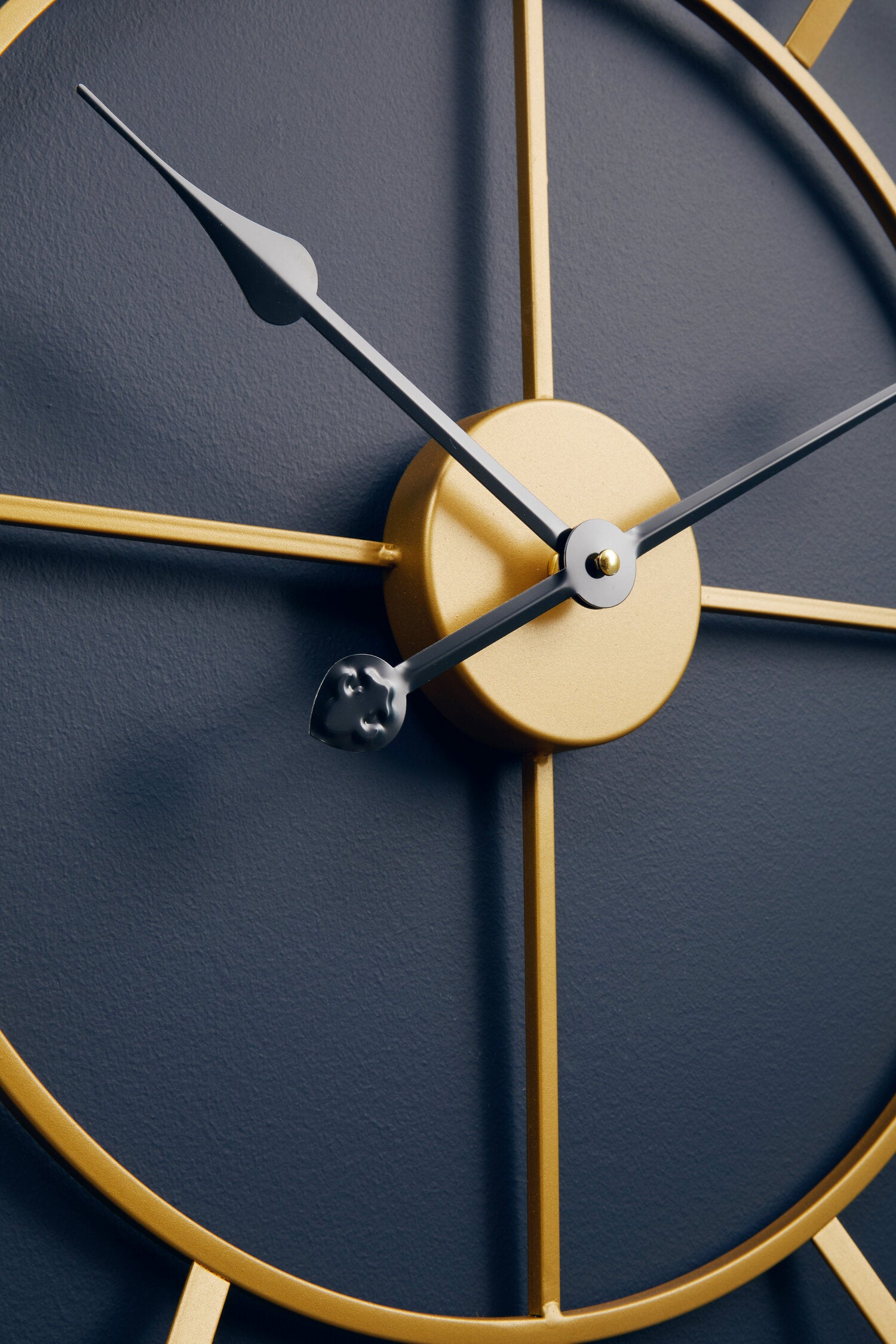 Halstead Large Round Gold Finish Skeleton Wall Clock - The Orchard Home and Gifts