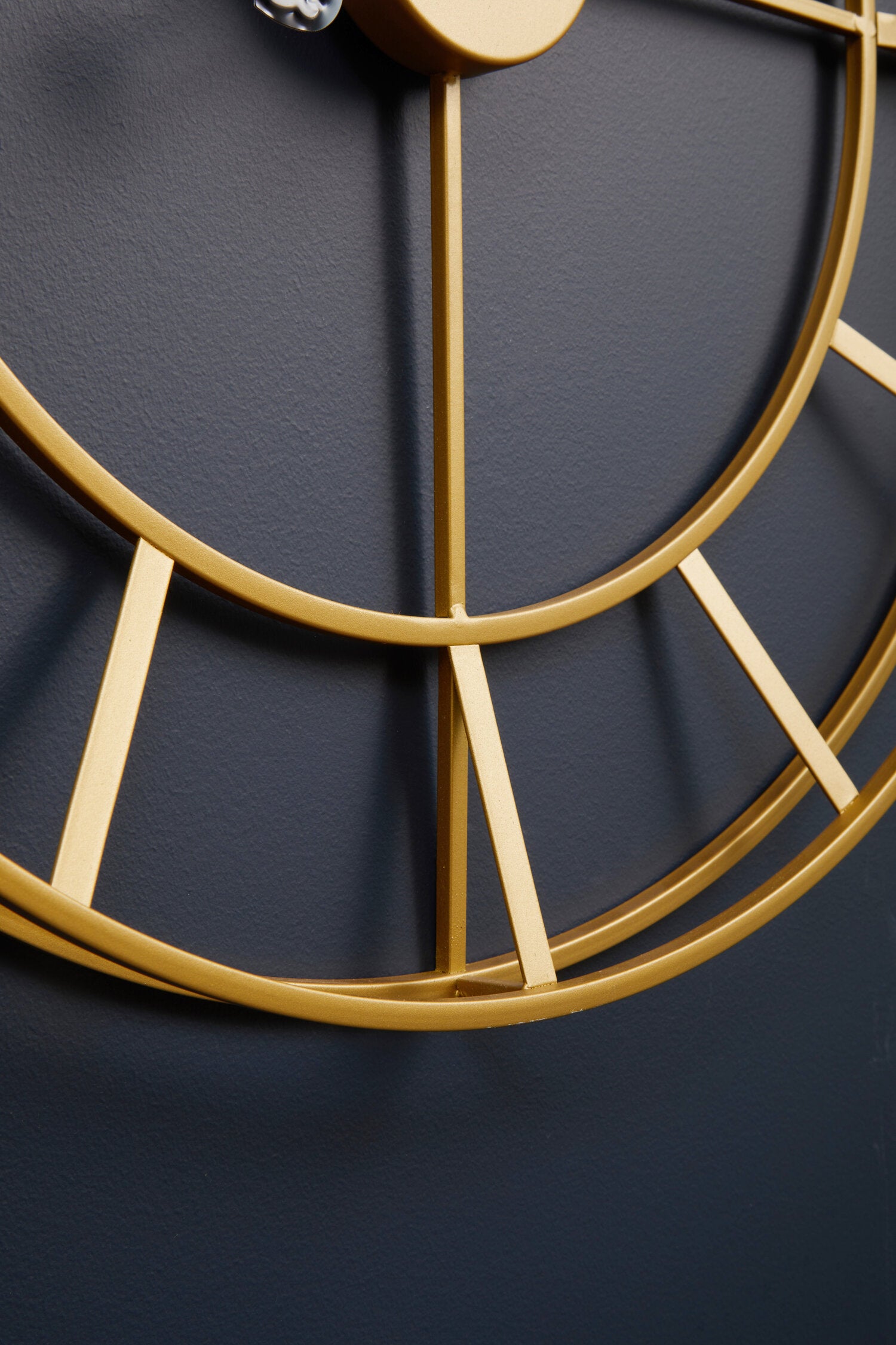 Halstead Large Round Gold Finish Skeleton Wall Clock - The Orchard Home and Gifts