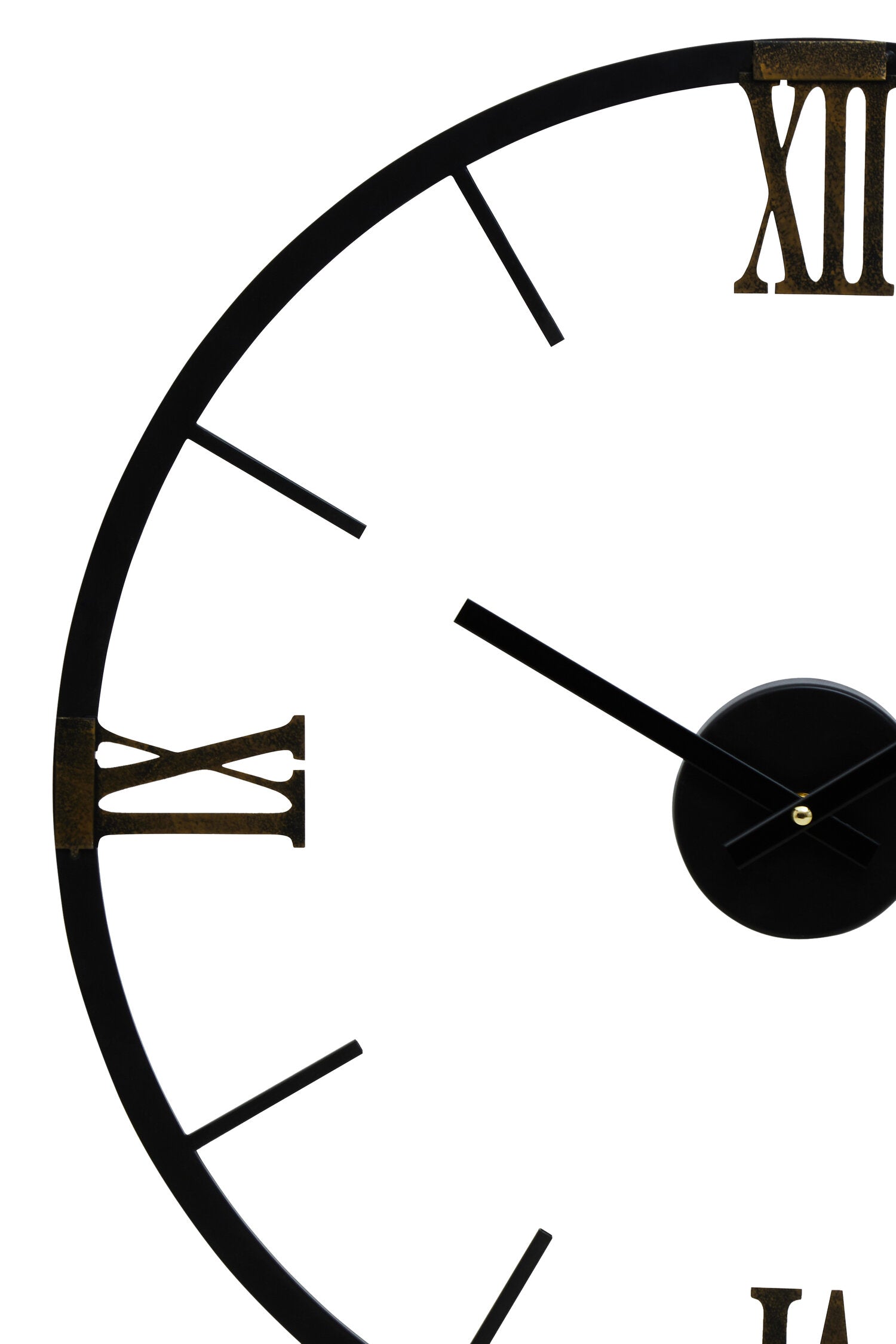 Silver and Natural Wood Round Wall Clock 70cm - The Orchard Home and Gifts