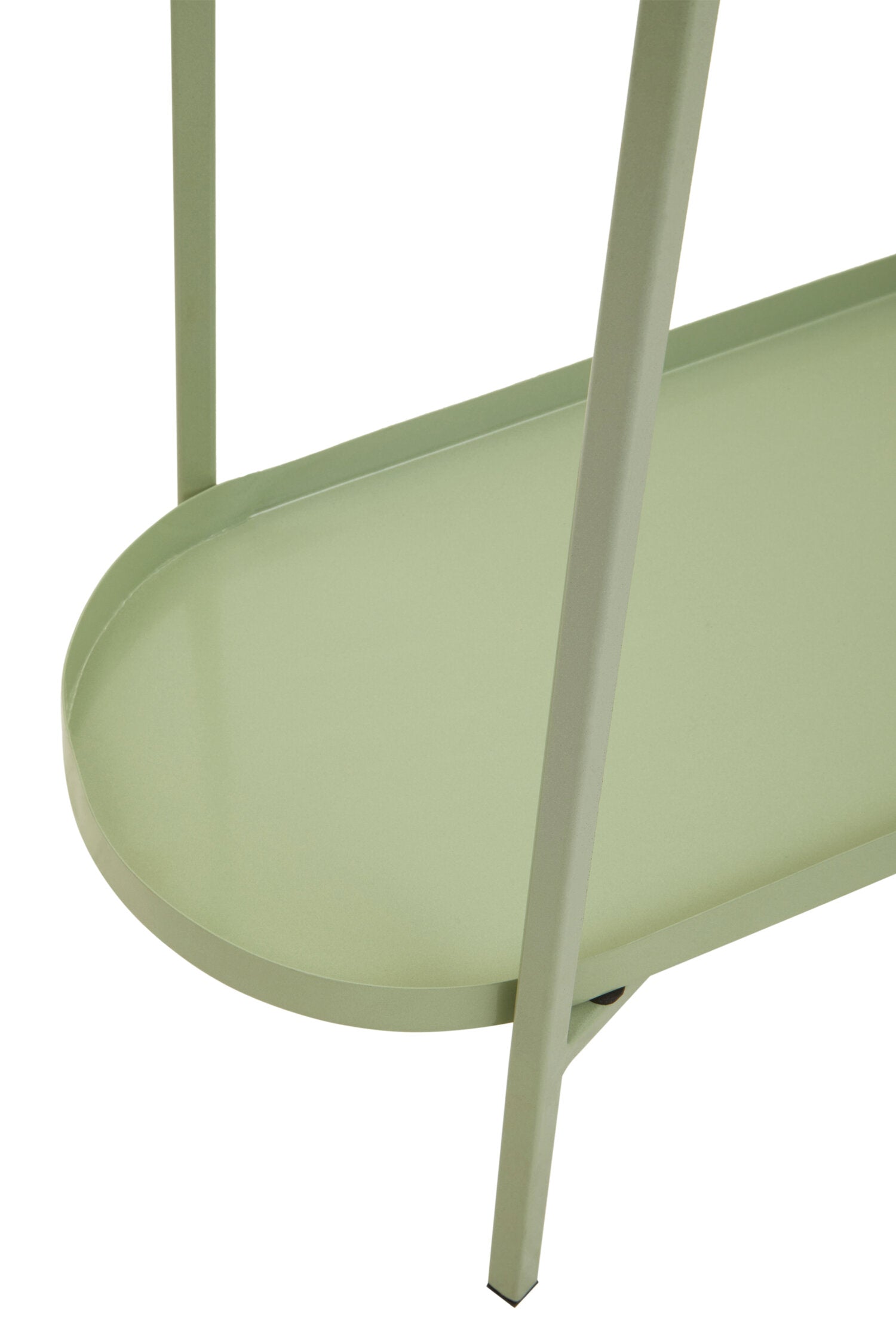 Sage Green and Gold Oval Console Table - The Orchard Home and Gifts