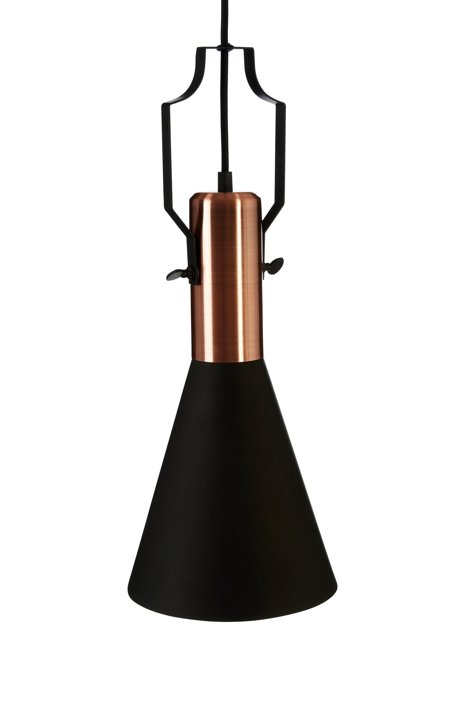 Oscar Small Black and Copper Pendant Light - The Orchard Home and Gifts