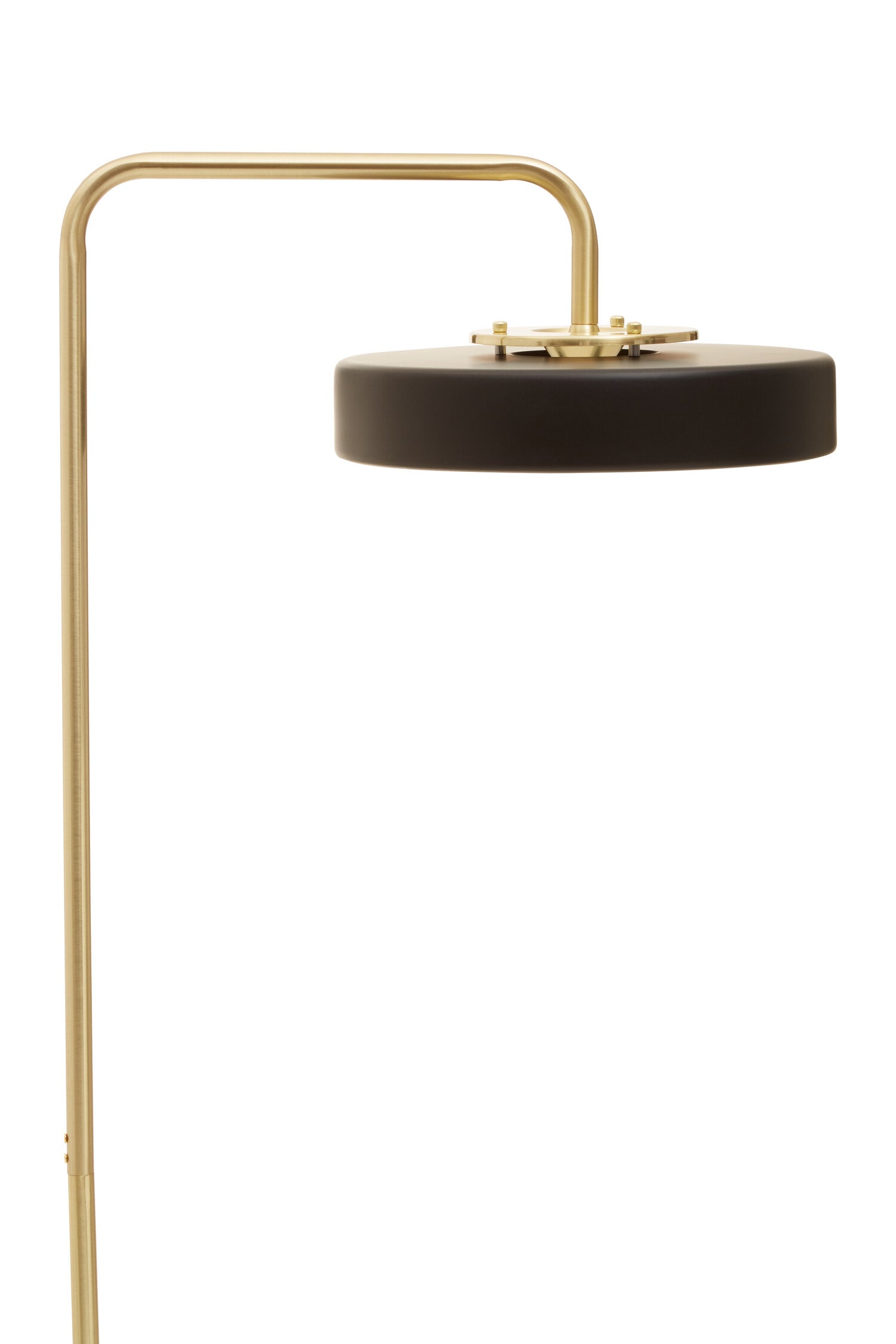 Roma Gold Floor Lamp with Black Shade - The Orchard Home and Gifts