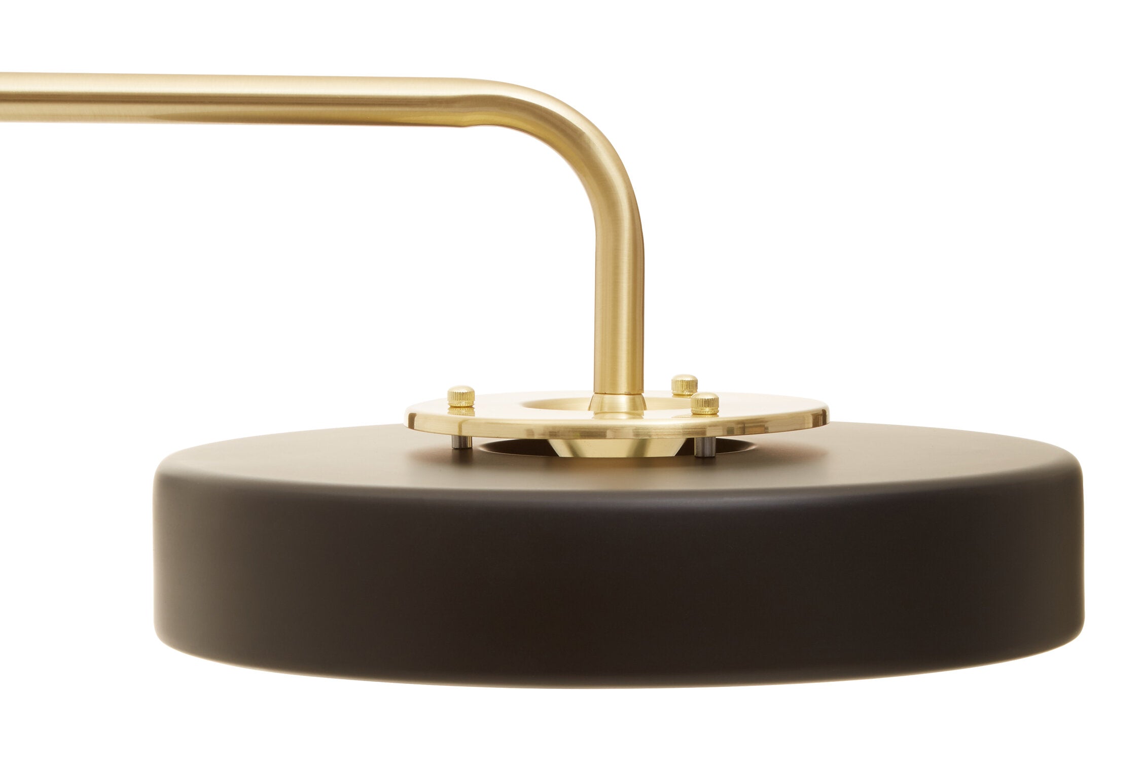 Roma Gold Floor Lamp with Black Shade - The Orchard Home and Gifts