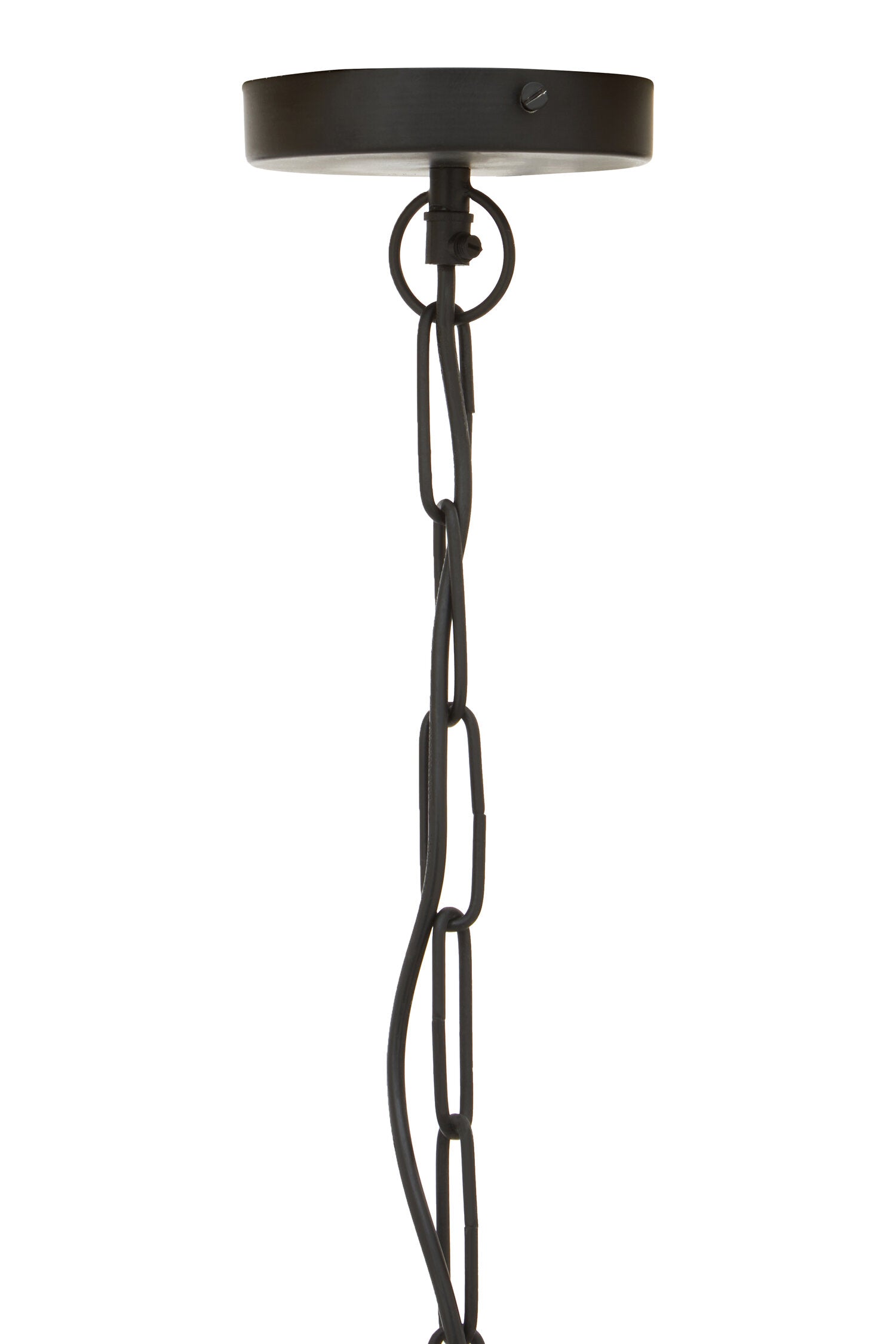Industrial Iron and Glass Tapered Hanging Pendant Light - The Orchard Home and Gifts
