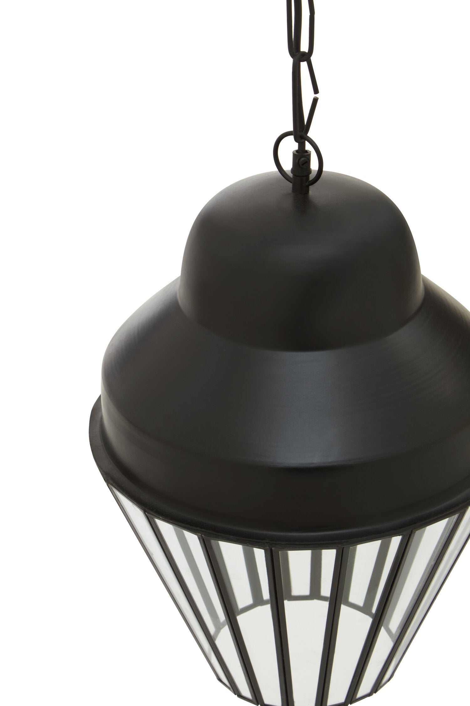 Industrial Iron and Glass Tapered Hanging Pendant Light - The Orchard Home and Gifts