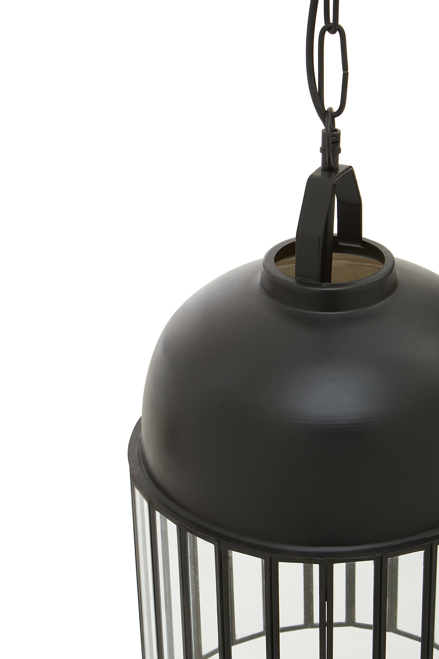 Industrial Iron and Glass Hanging Pendant Light - The Orchard Home and Gifts
