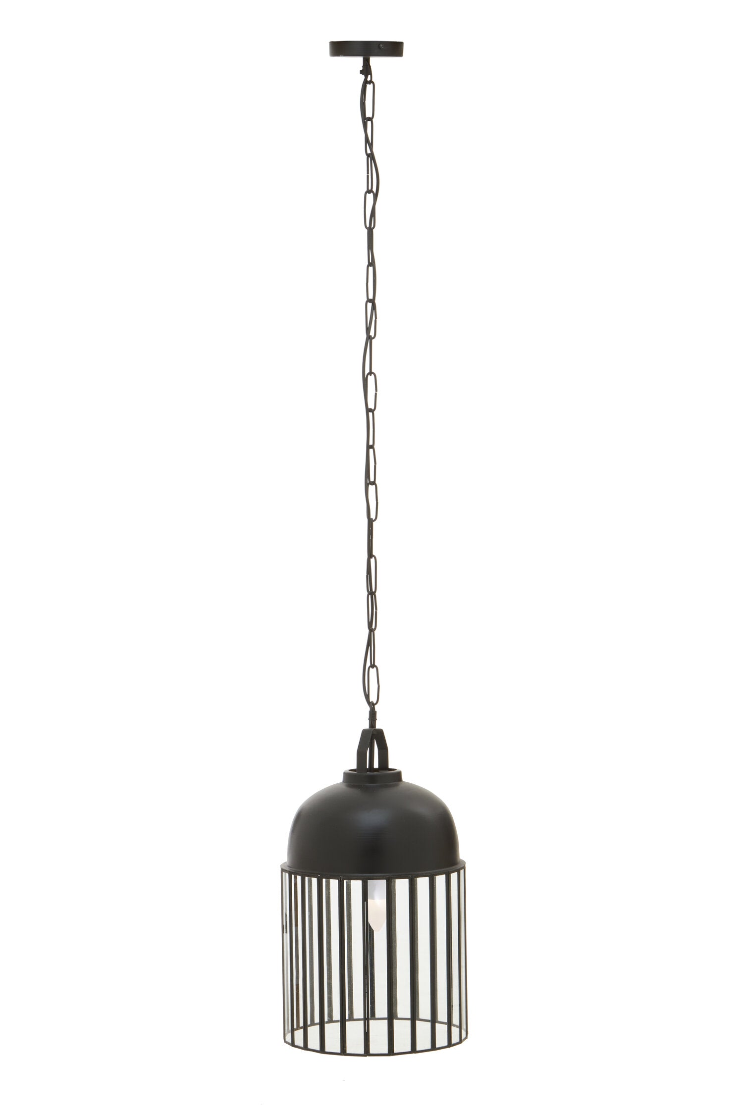 Industrial Iron and Glass Hanging Pendant Light - The Orchard Home and Gifts