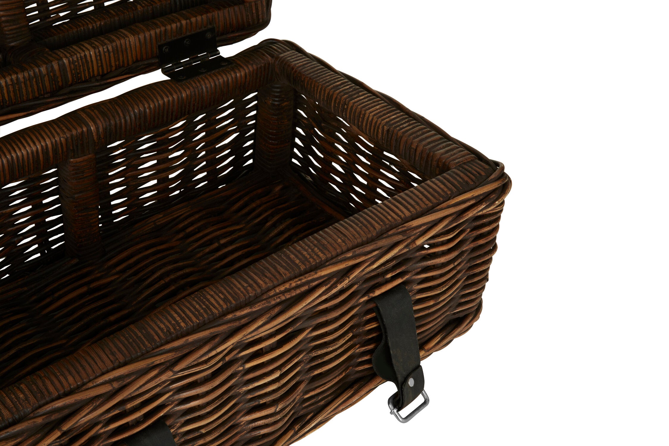 Kabu Rattan Set of Two Storage Trunks with Leather Straps - The Orchard Home and Gifts