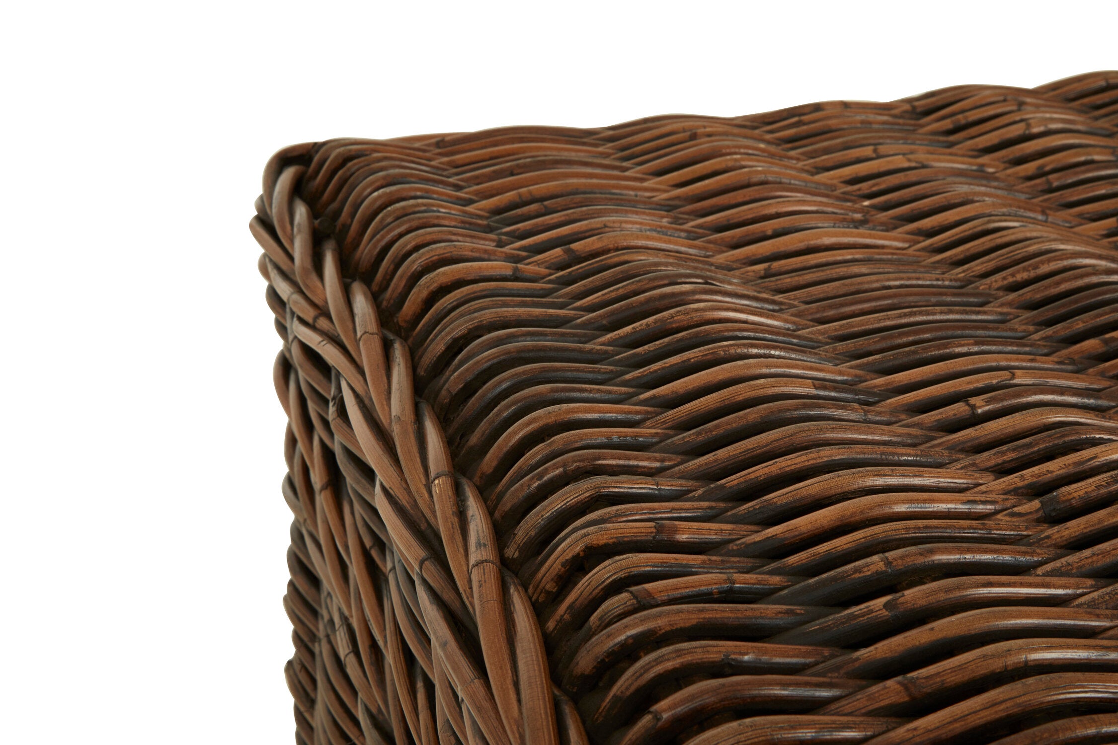 Kabu Rattan Set of Two Storage Trunks with Leather Straps - The Orchard Home and Gifts