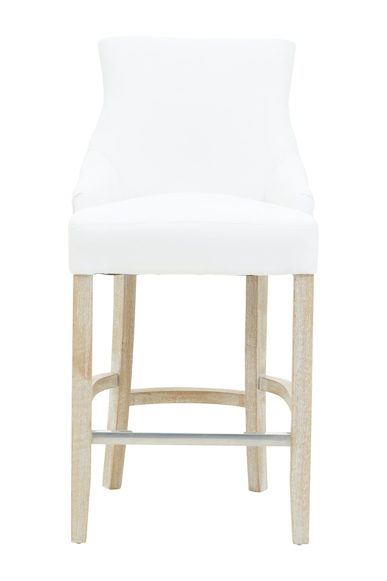 Chelsea Ivory Velvet Bar Stool Chair - The Orchard Home and Gifts