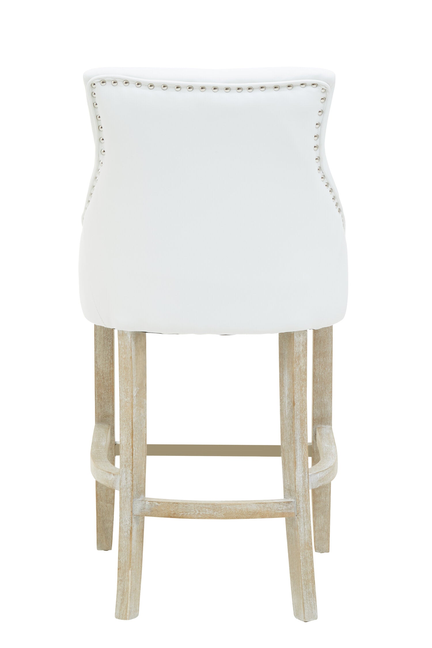 Chelsea Ivory Velvet Bar Stool Chair - The Orchard Home and Gifts