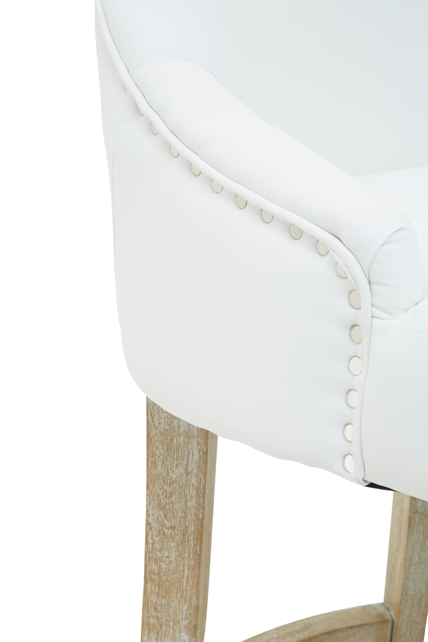 Chelsea Ivory Velvet Bar Stool Chair - The Orchard Home and Gifts