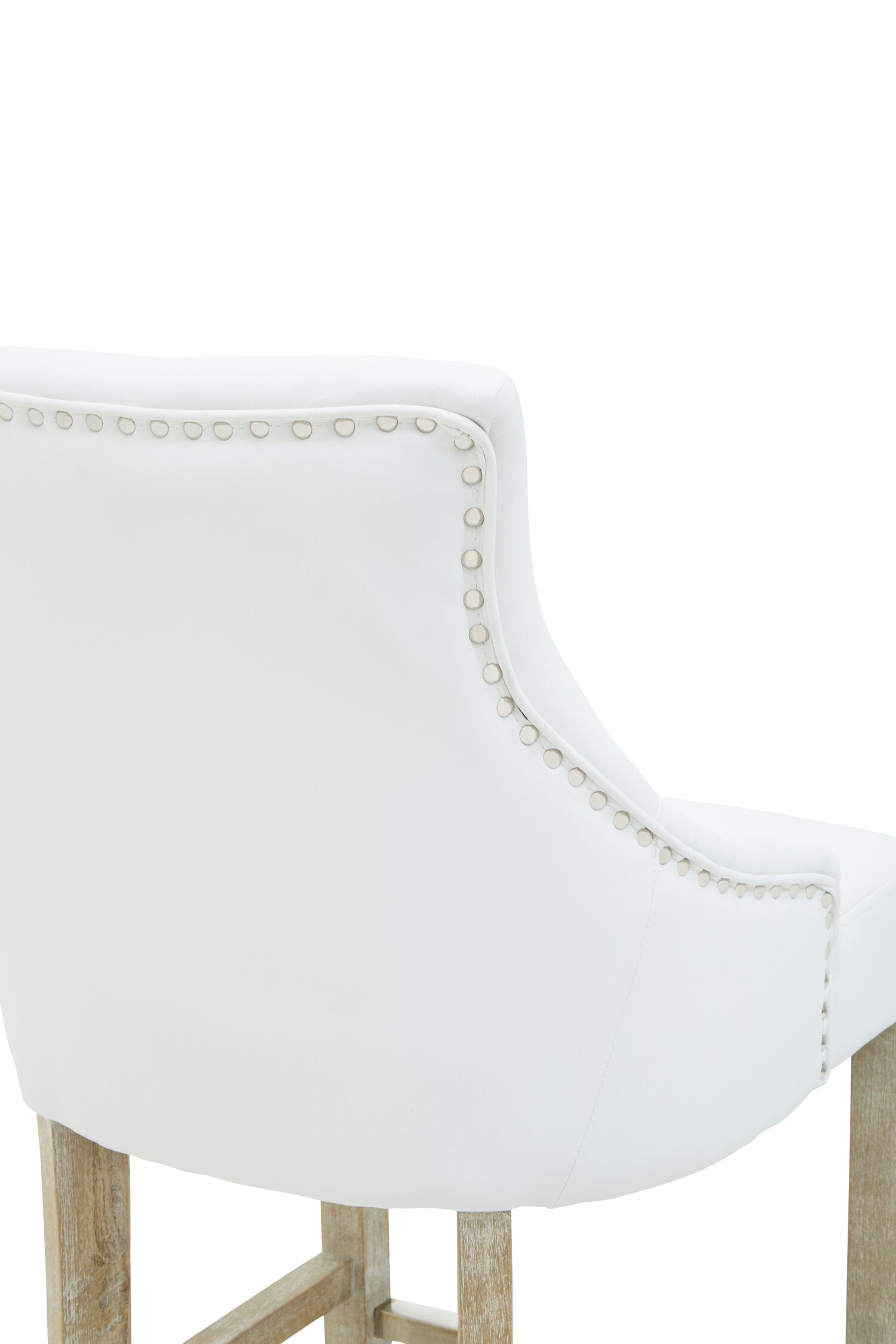 Chelsea Ivory Velvet Bar Stool Chair - The Orchard Home and Gifts