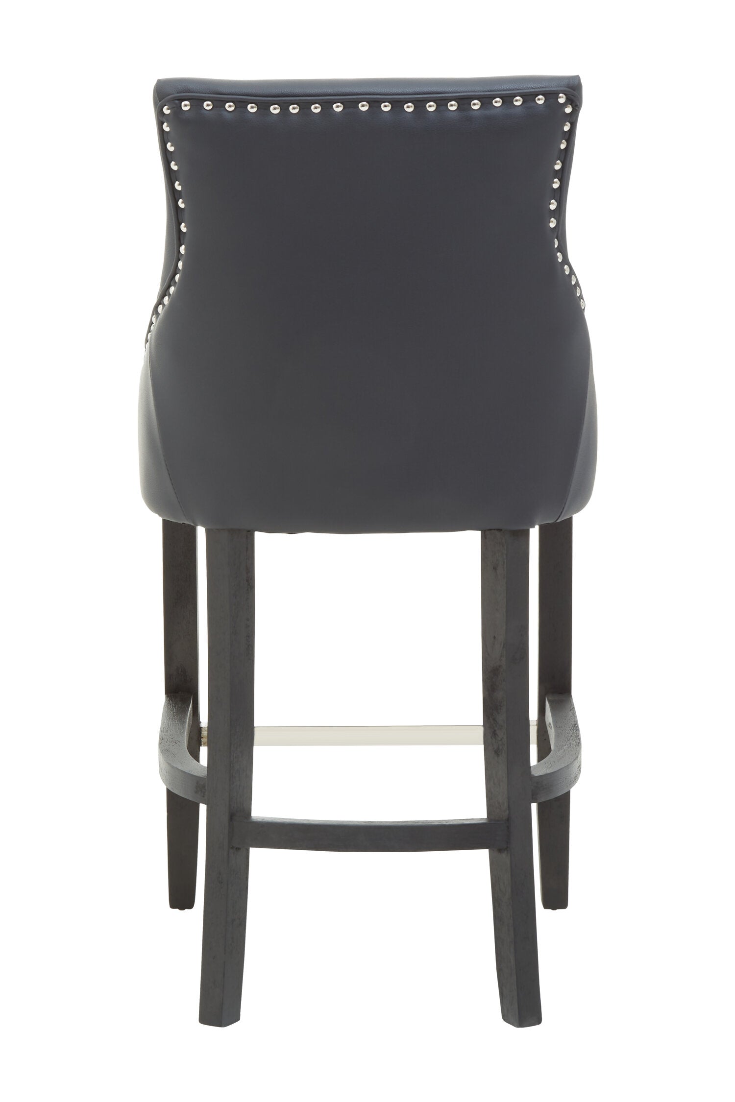 Chelsea Charcoal Faux Leather Bar Stool Chair - The Orchard Home and Gifts