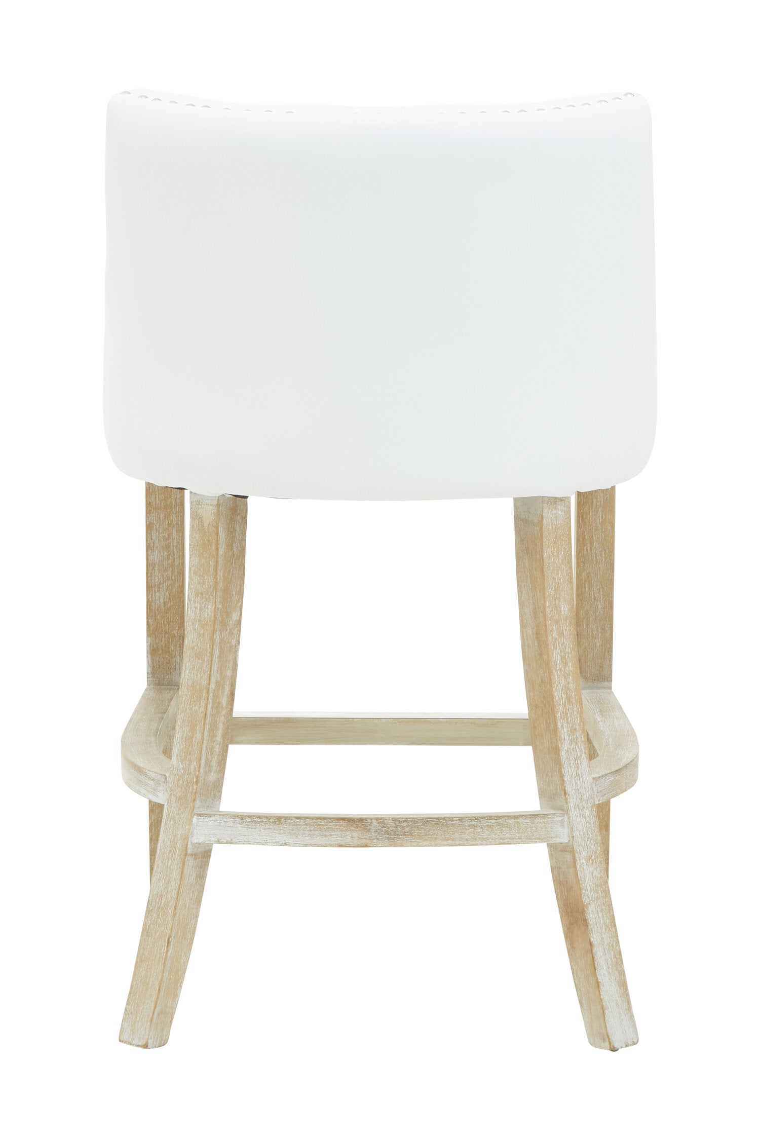 Chelsea White Upholstered Bar Stool Chair - The Orchard Home and Gifts