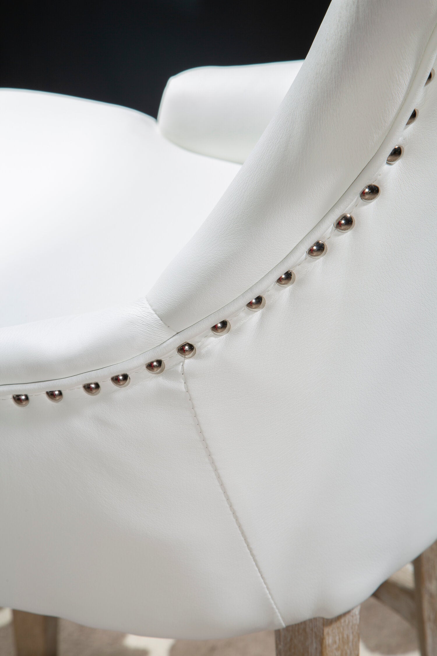 Chelsea White Upholstered Bar Stool Chair - The Orchard Home and Gifts