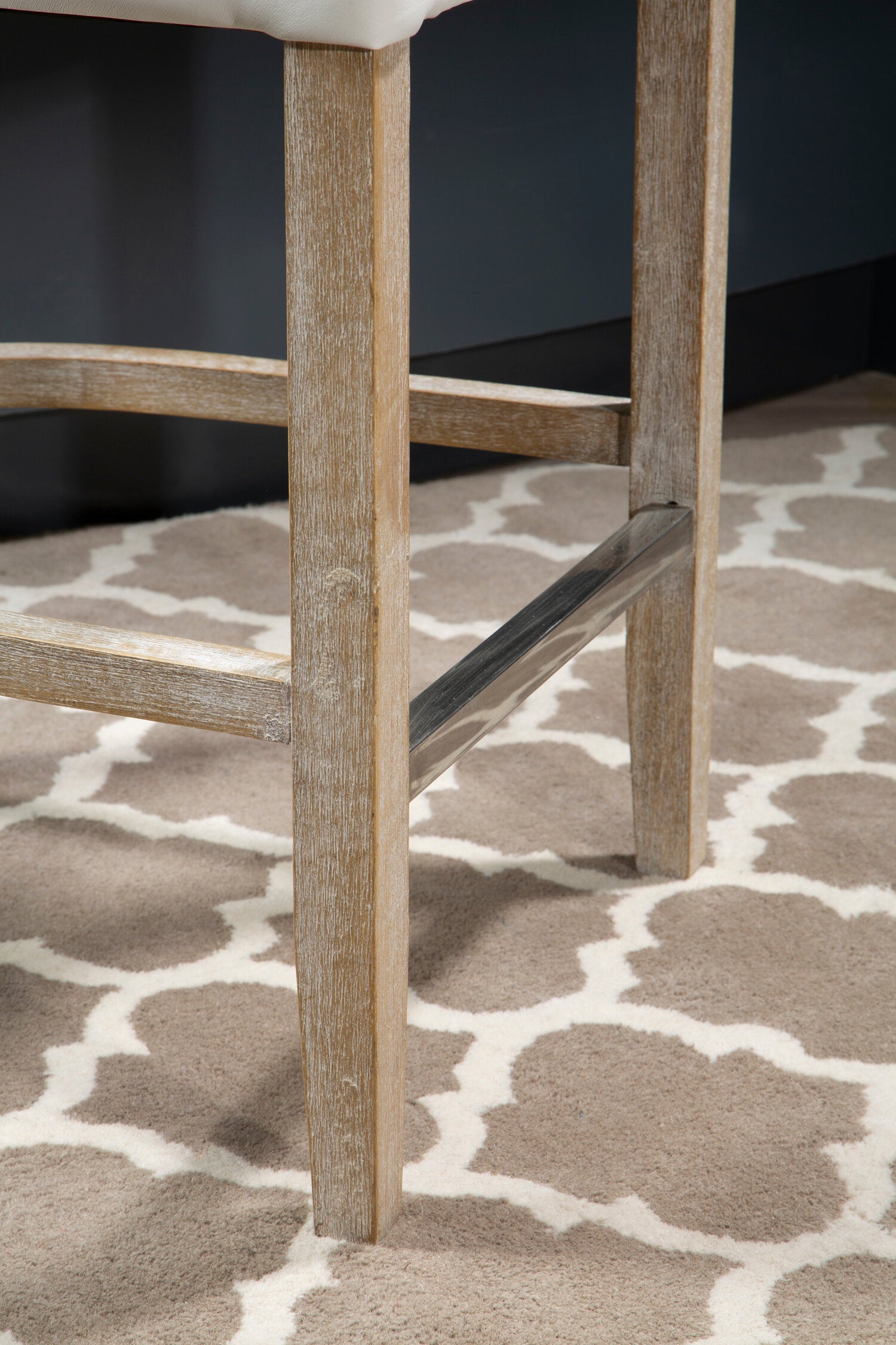 Chelsea White Upholstered Bar Stool Chair - The Orchard Home and Gifts