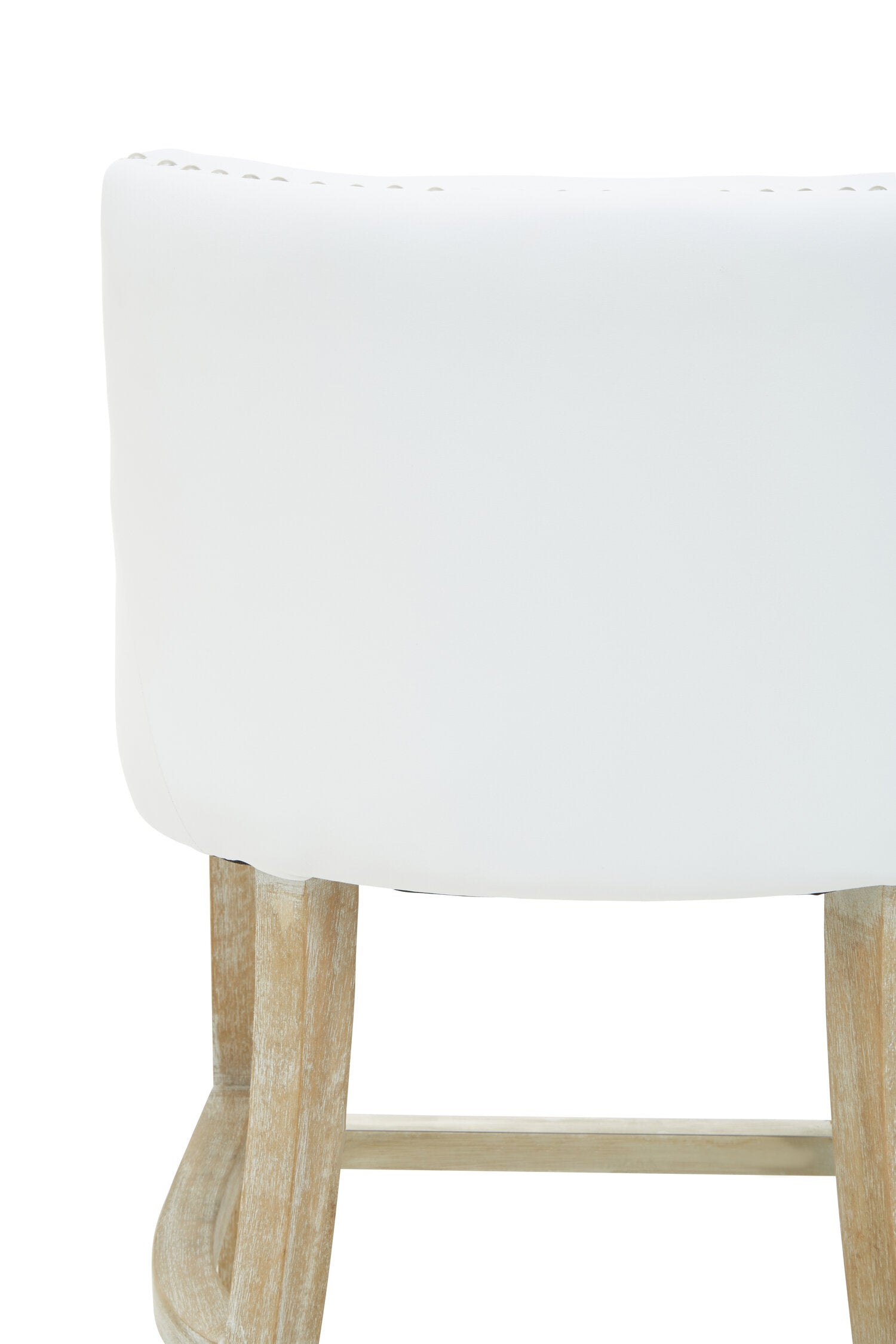 Chelsea White Upholstered Bar Stool Chair - The Orchard Home and Gifts