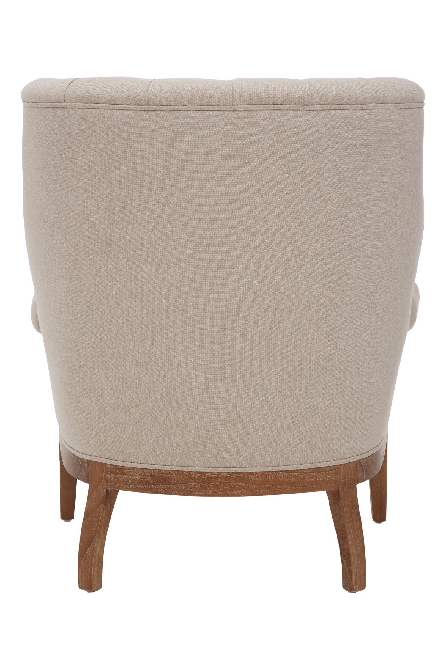 Cream Upholstered Button Tufted Armchair - The Orchard Home and Gifts