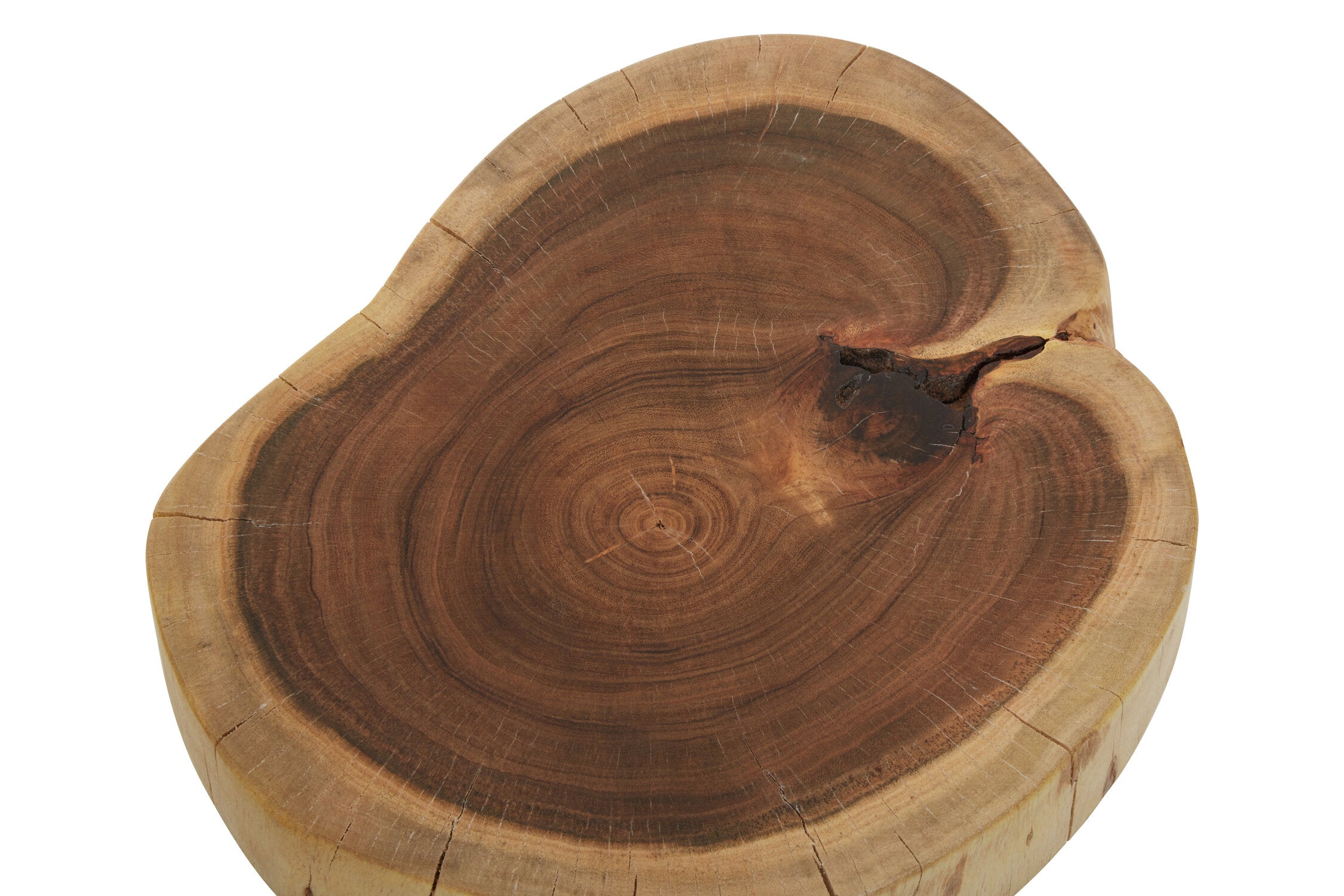 Mikka Acacia Wood Set of Two Side Tables - The Orchard Home and Gifts