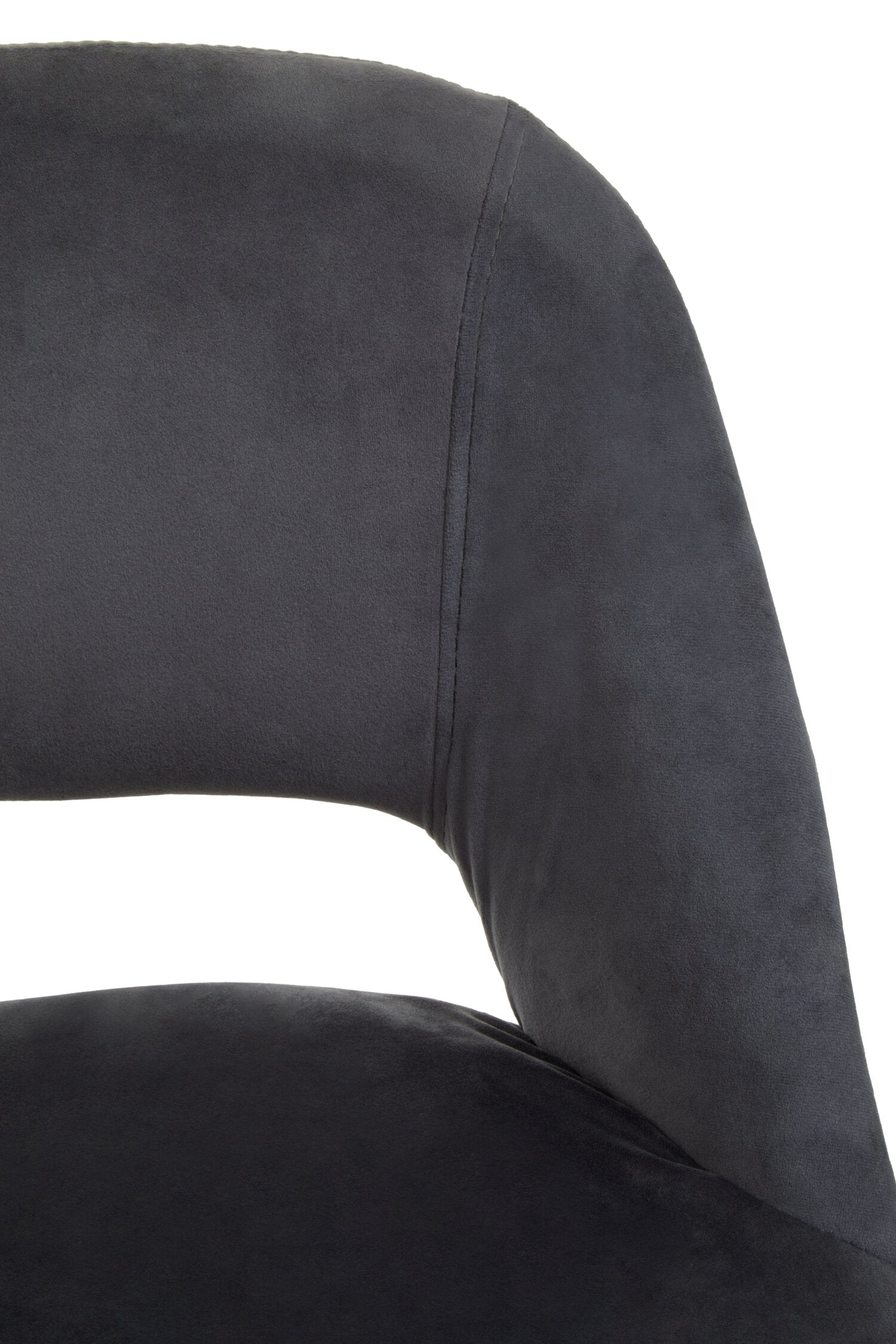 Grey Velvet Low Back Upholstered Bar Stool
