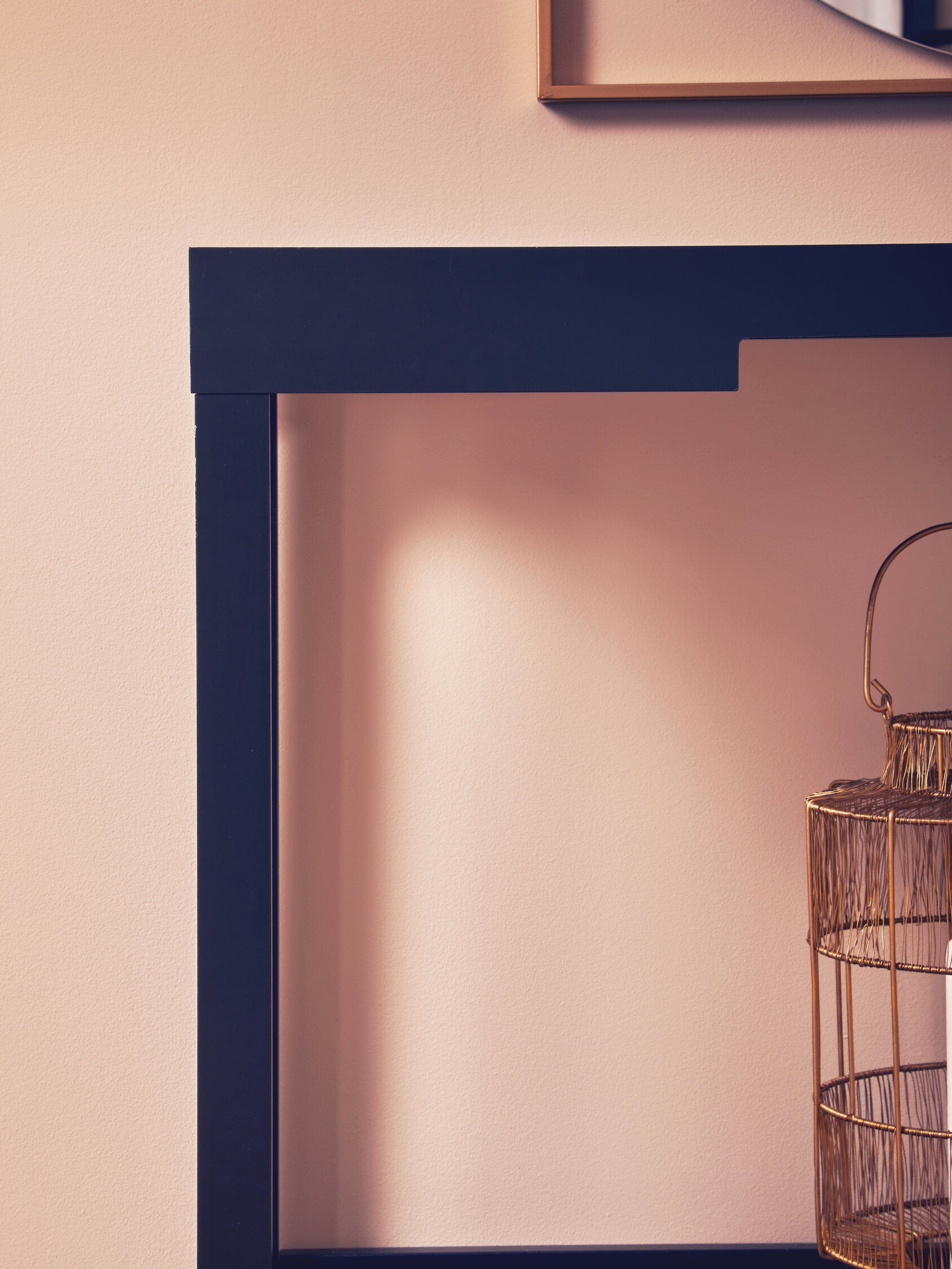 Slim Black Two Tiered Console Table - The Orchard Home and Gifts