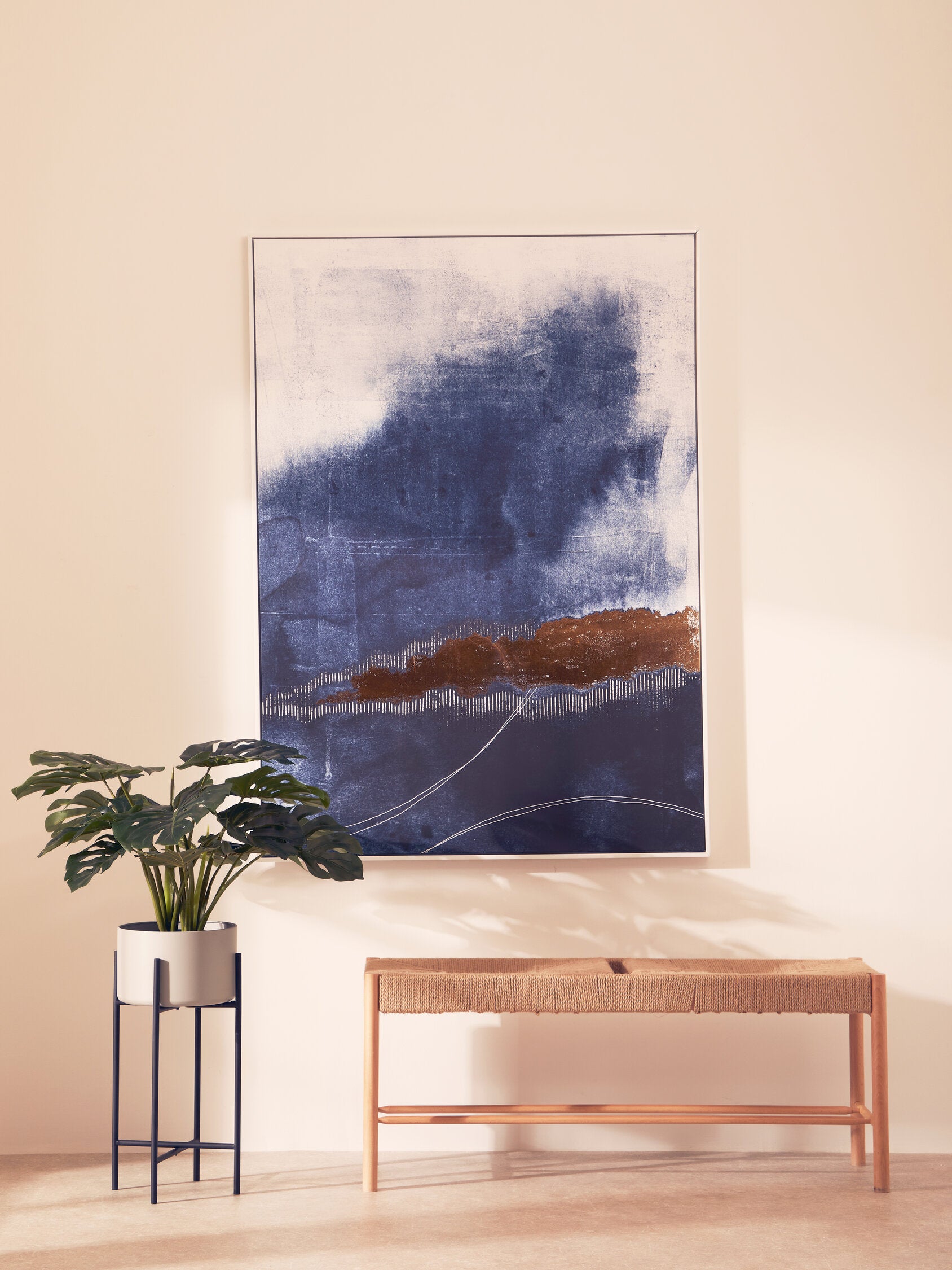 Naku Natural Rope and Beechwood Large Bench - The Orchard Home and Gifts