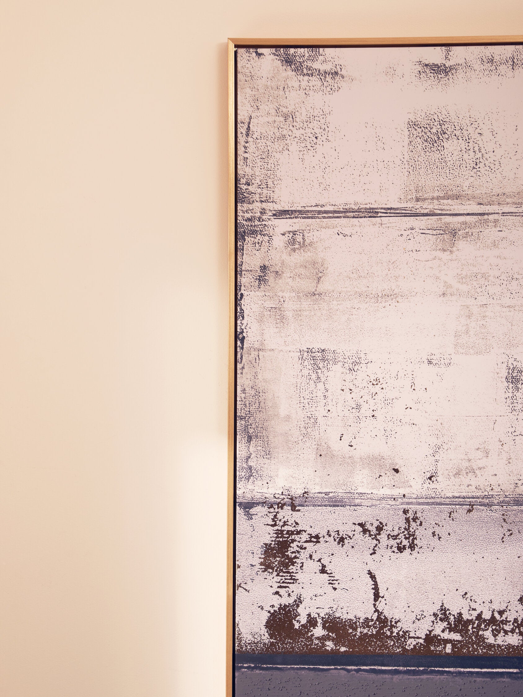 Abstract Grey and Goil Foil Canvas Wall Art - The Orchard Home and Gifts