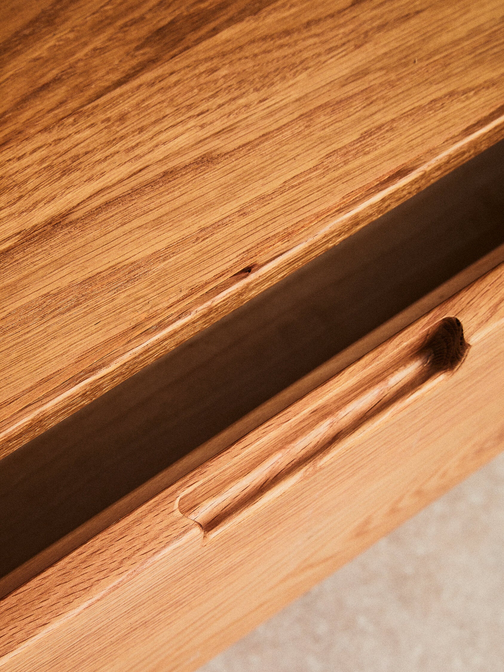 Rattan and Oak Two Door Arched Wardrobe - The Orchard Home and Gifts