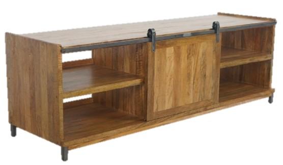 Re-Engineered Long Media Unit with Sliding Door