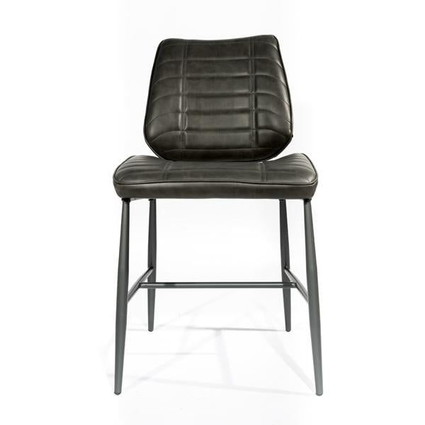 Corrine Grey Vegan Leather Chair Set Of Two
