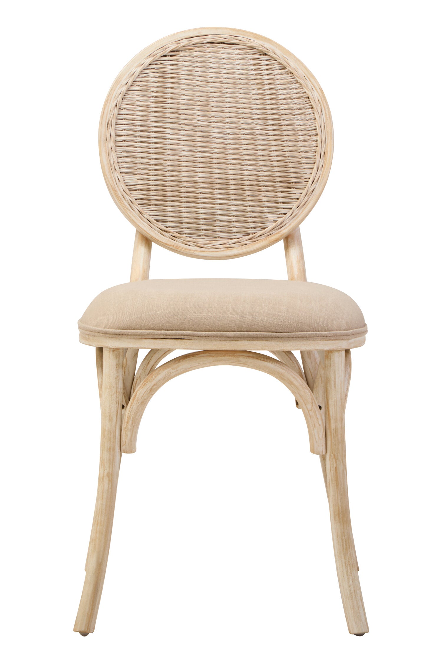 White Wash Elm Uphostered Dining Chair