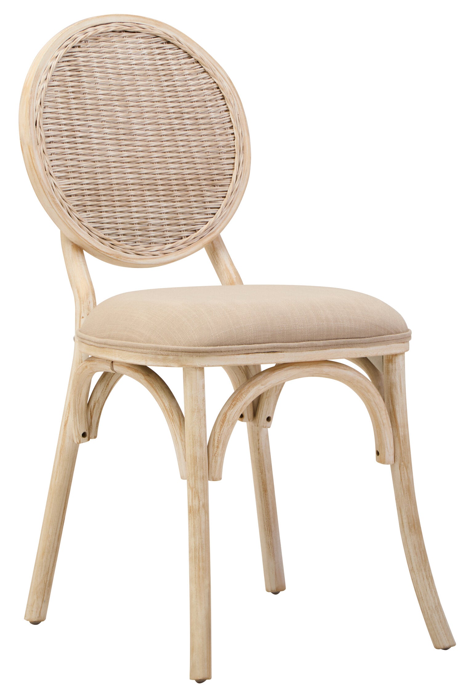 White Wash Elm Uphostered Dining Chair