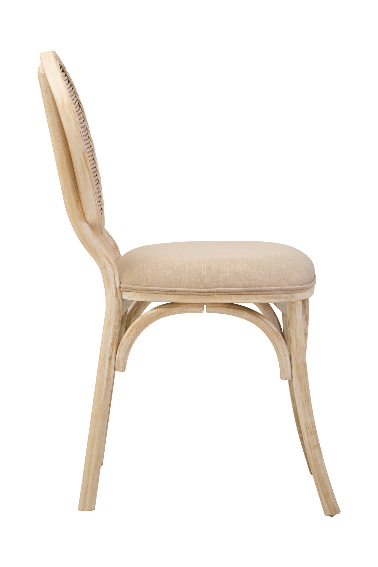 White Wash Elm Uphostered Dining Chair